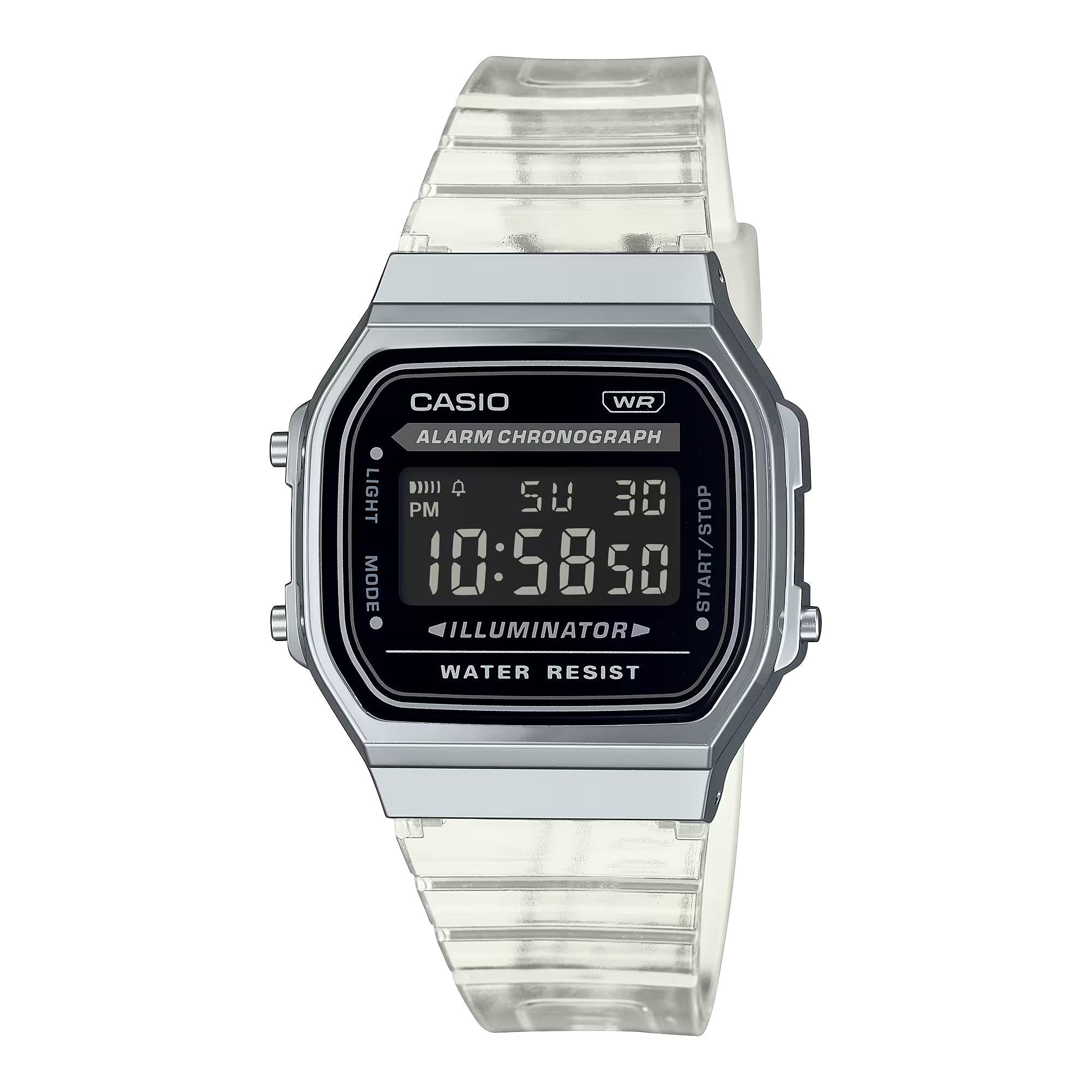 Casio Vintage Quartz Digital Resin Strap Unisex Watch A168XES-1BEF