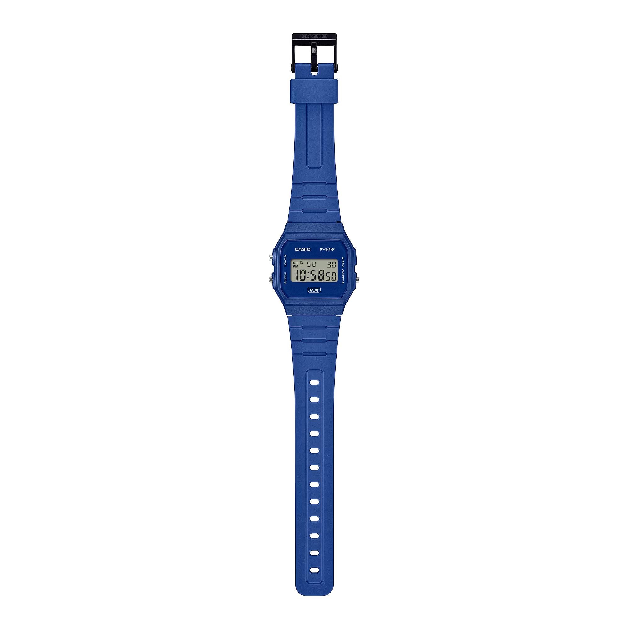 Casio Timeless Quartz Digital Resin Strap Unisex Watch F-91WB-2A1EF