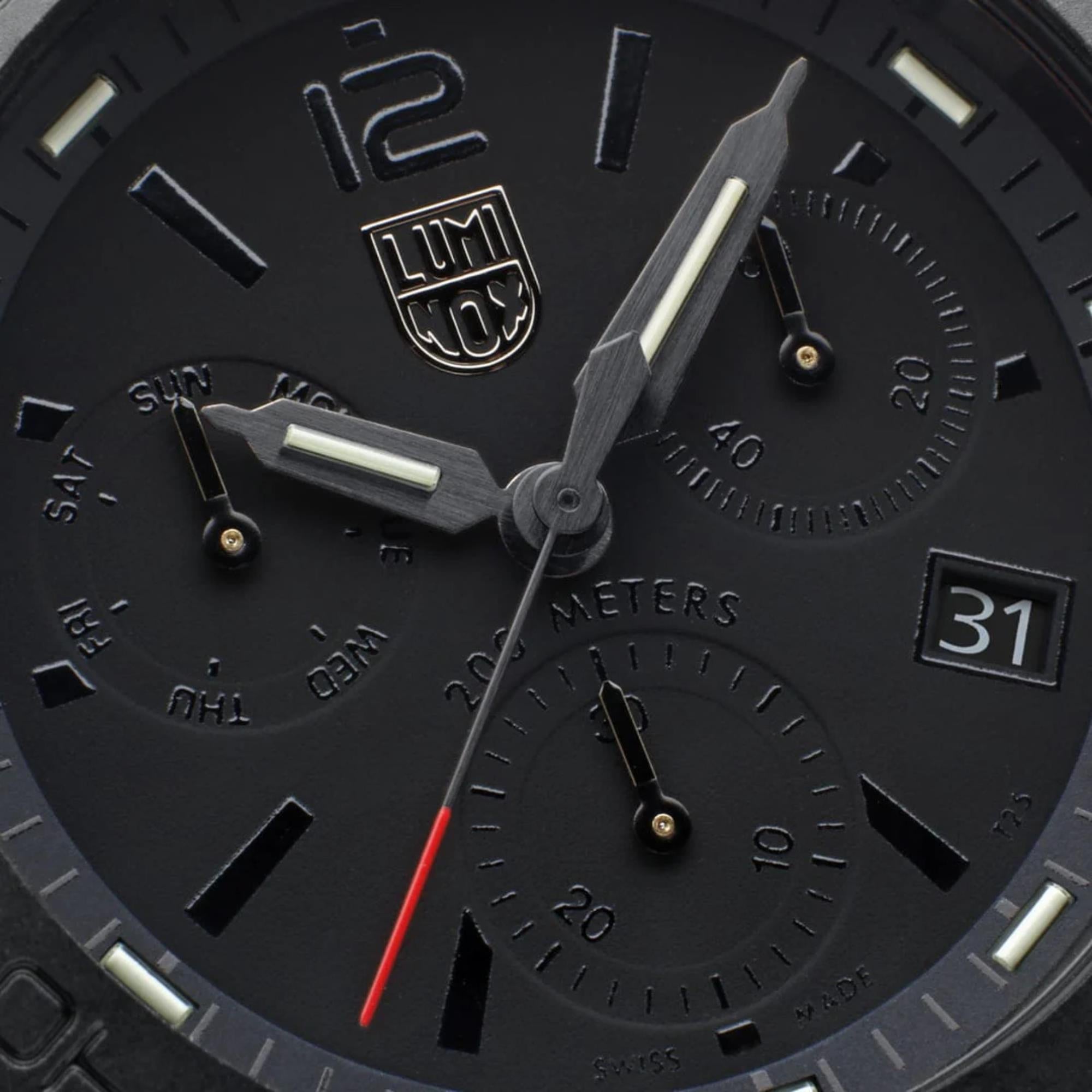 Luminox Pacific Diver Chronograph Series Black Dial Rubber Strap Men's Watch XS.3141.BO.1.SET