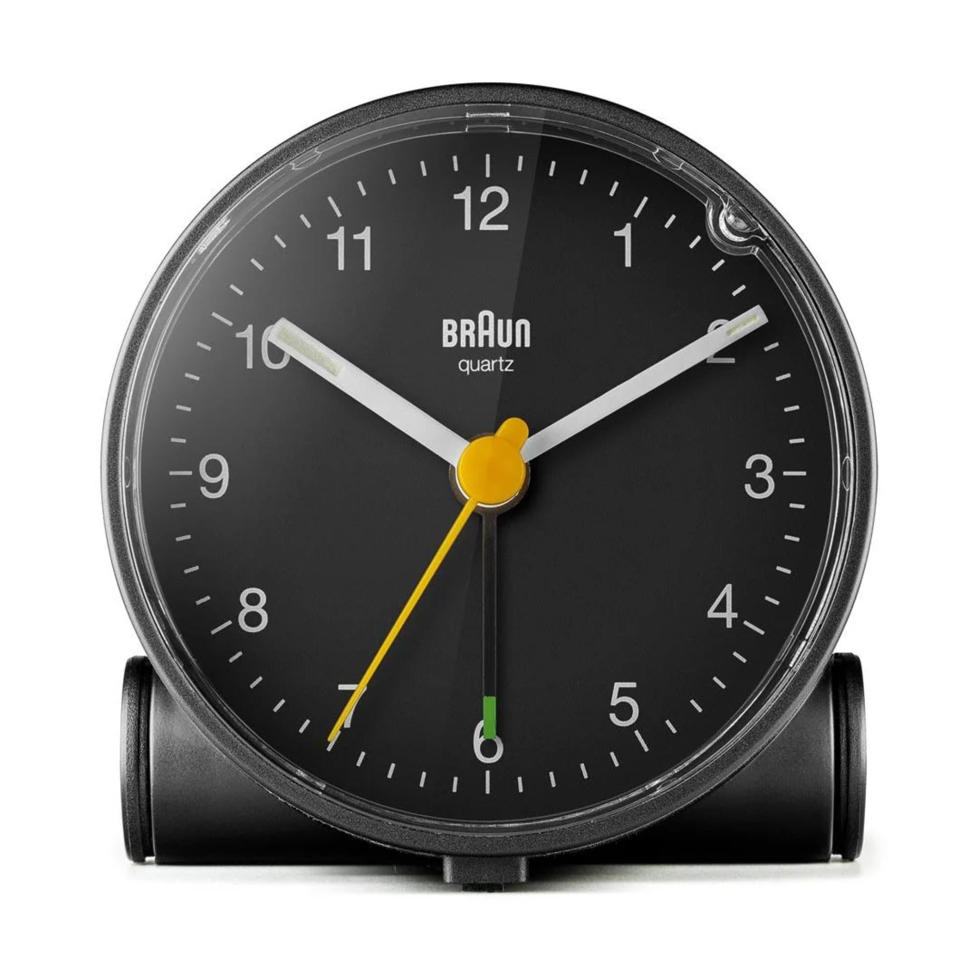 Braun Classic Quartz Black Dial Alarm Clock BC01B