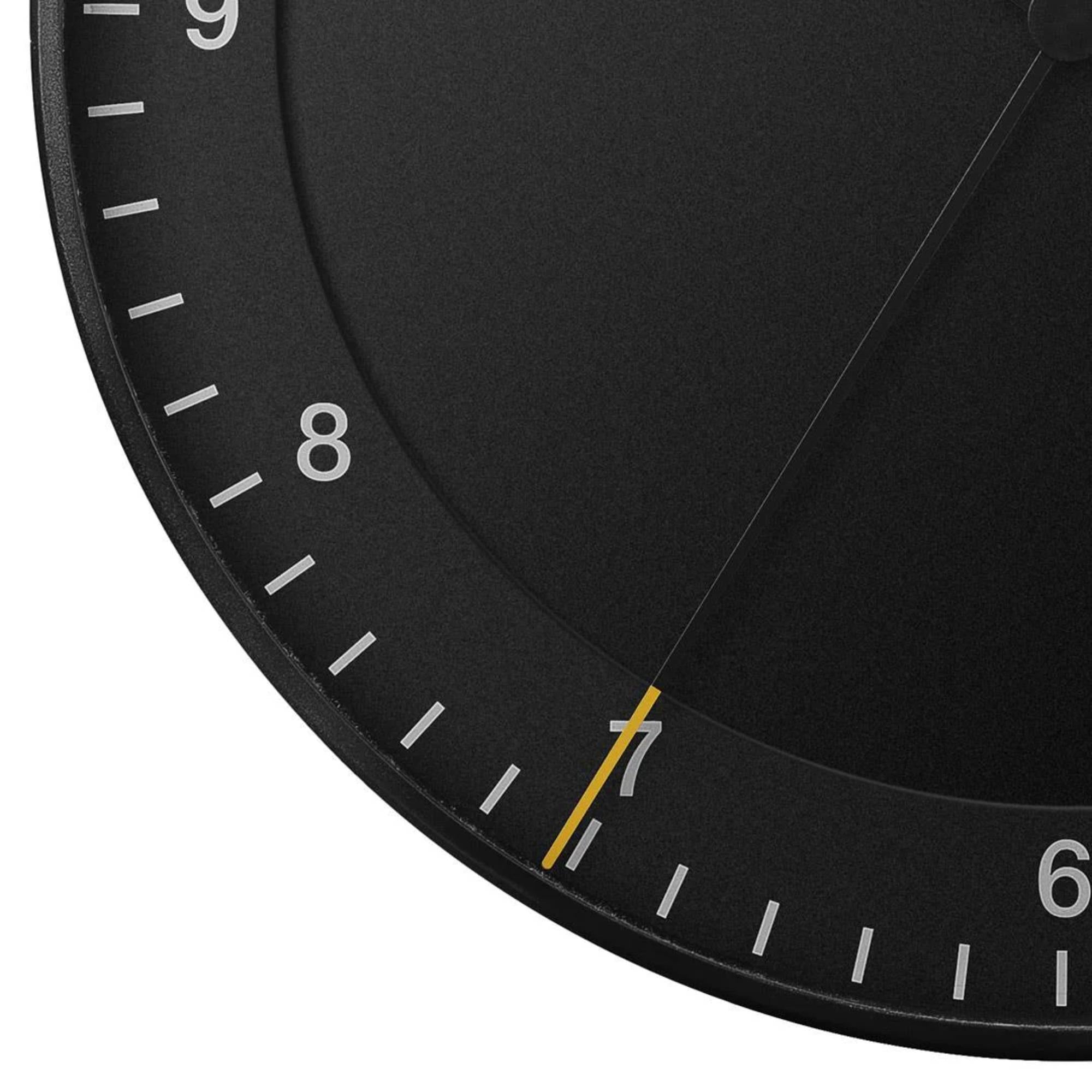 Braun Classic Black Dial Large Wall Clock BC17B