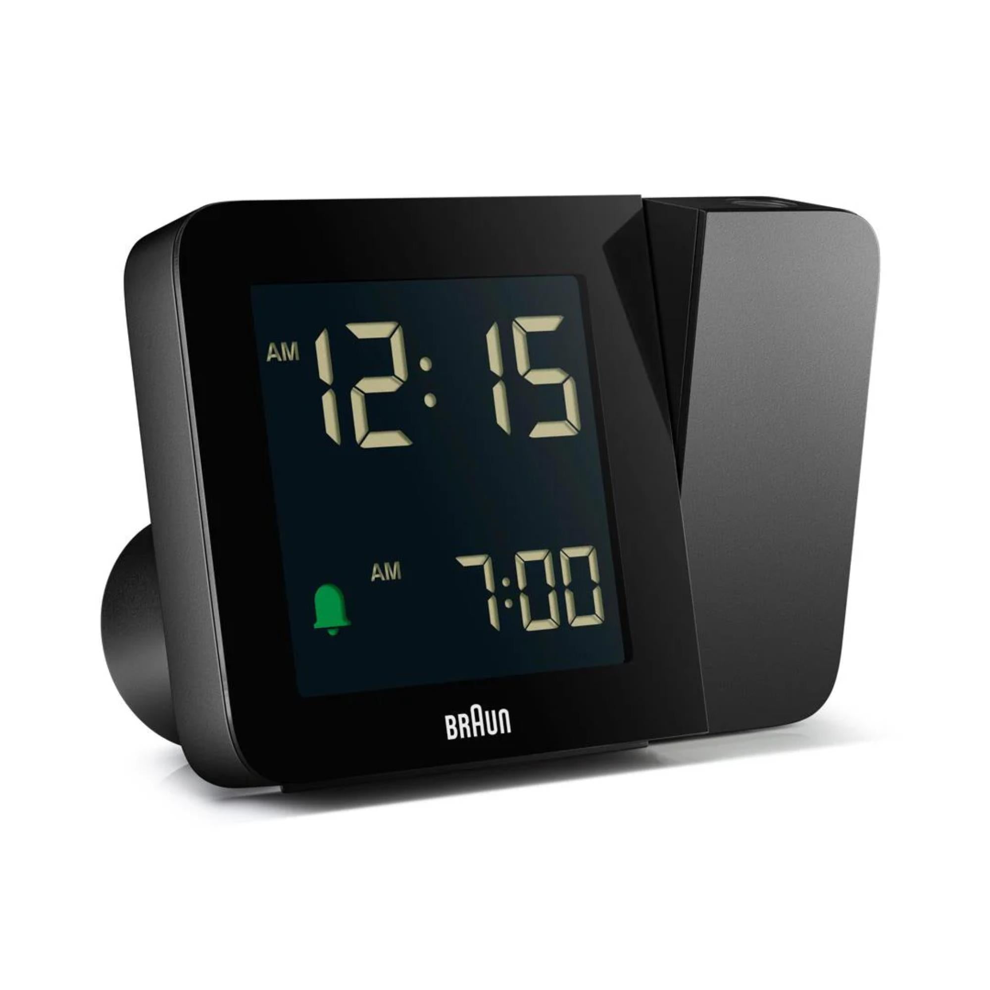 Braun Black Digital Projection Alarm Clock BC15BUK