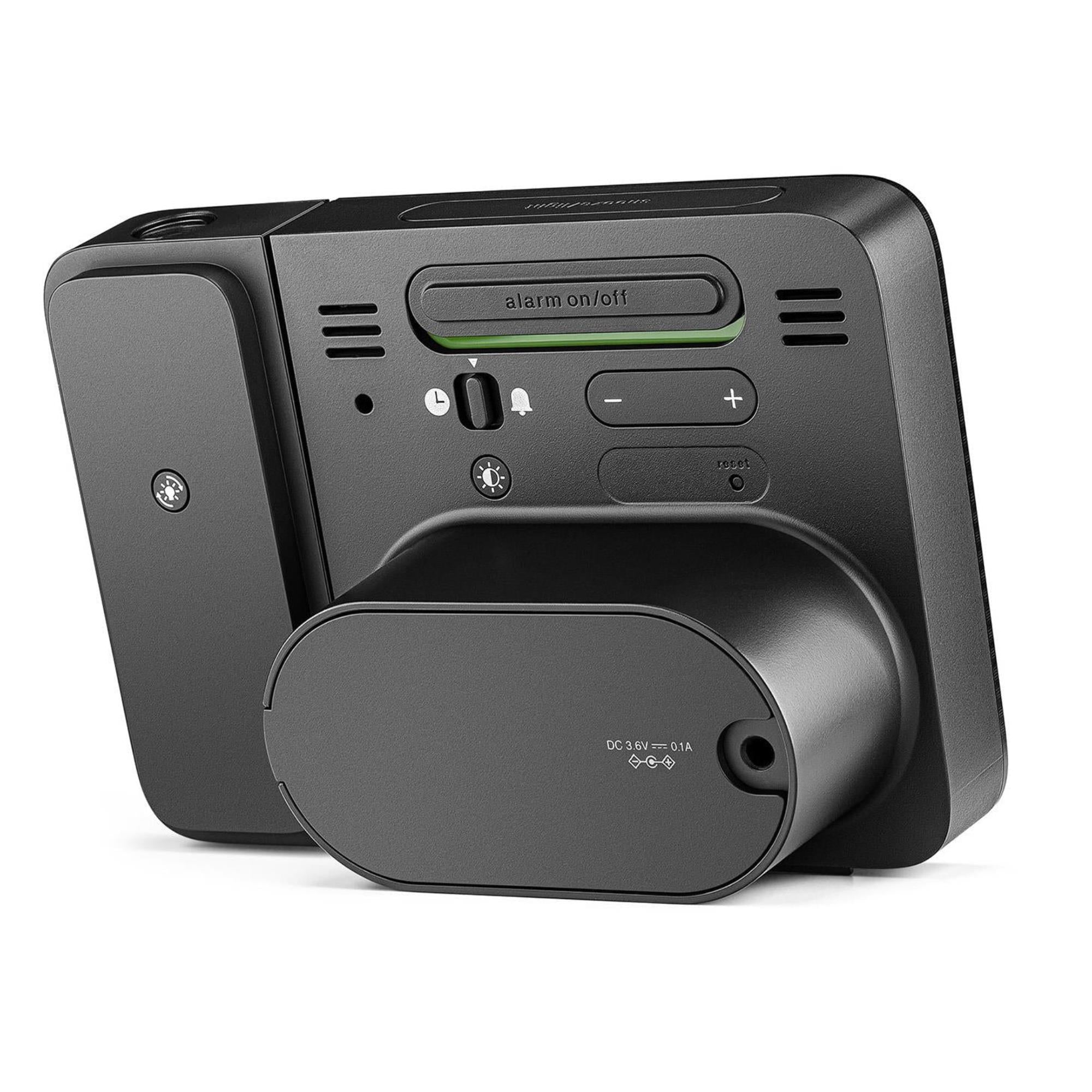 Braun Black Digital Projection Alarm Clock BC15BUK