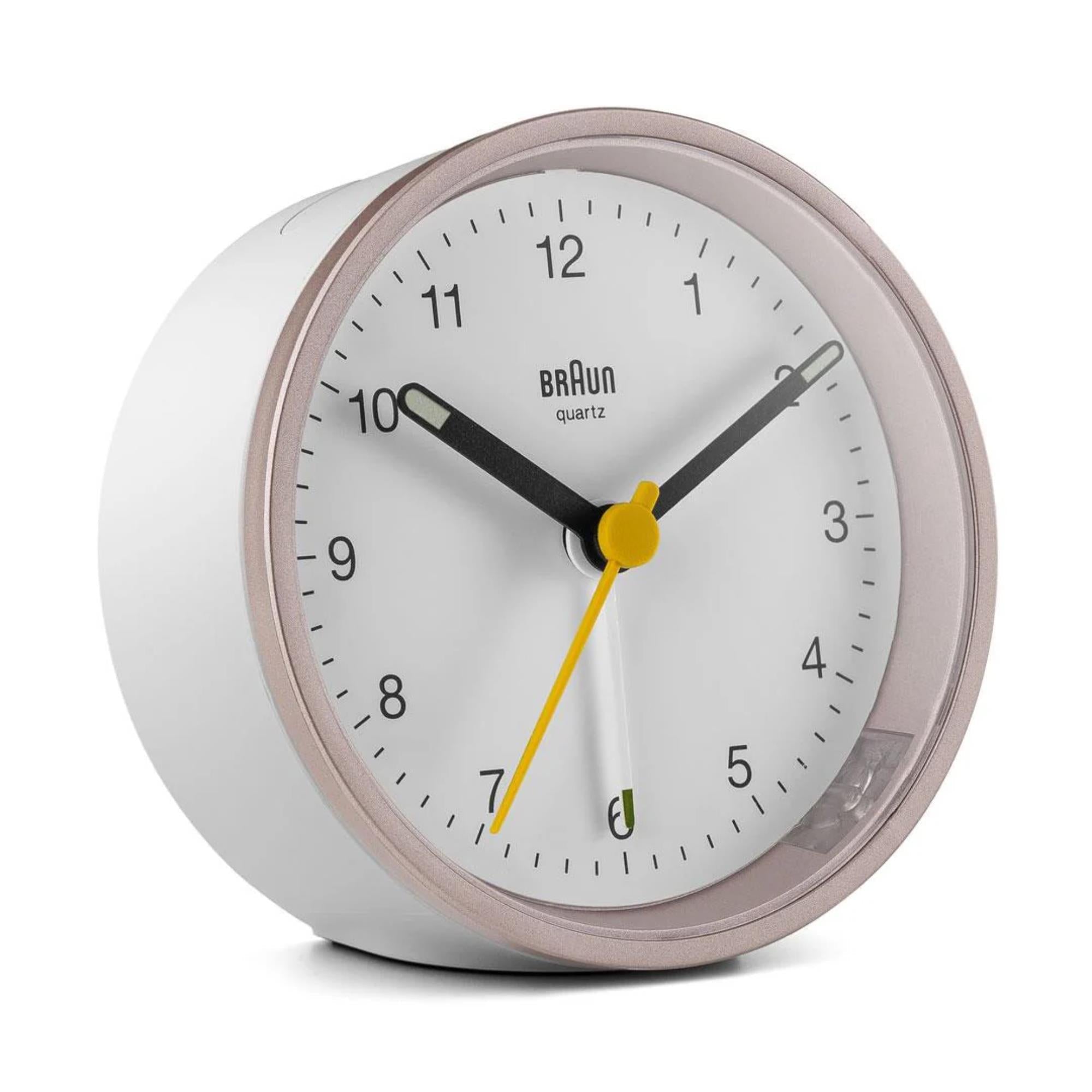 Braun Classic Quartz White Dial Alarm Clock BC12PW
