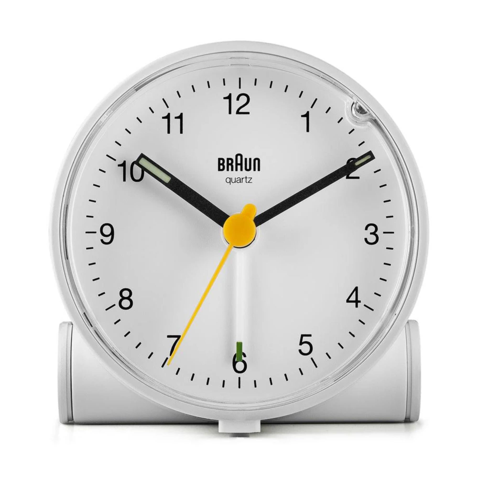 Braun Classic Quartz White Dial Alarm Clock BC01W