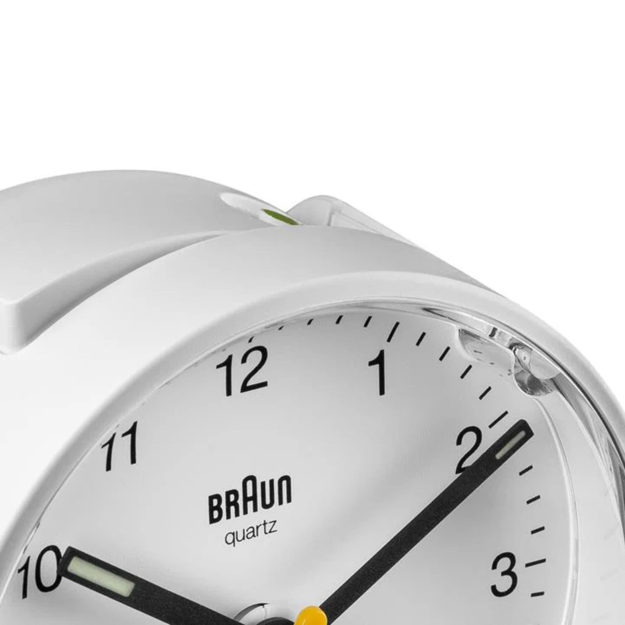 Braun Classic Quartz White Dial Alarm Clock BC01W