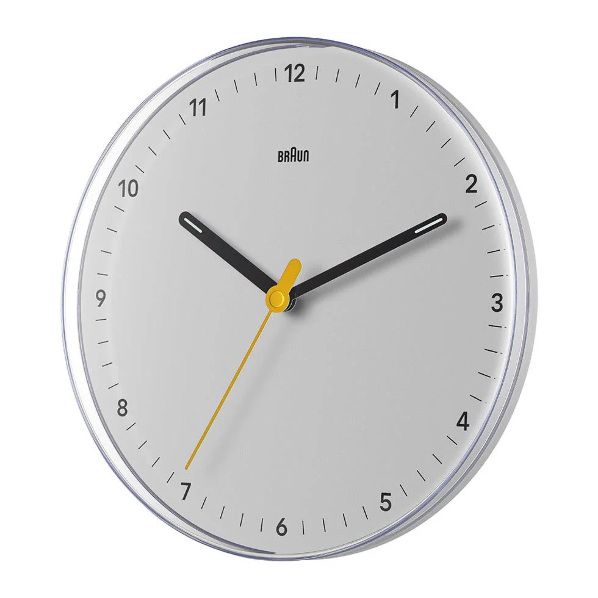 Braun Quartz White Wall Clock BC26W