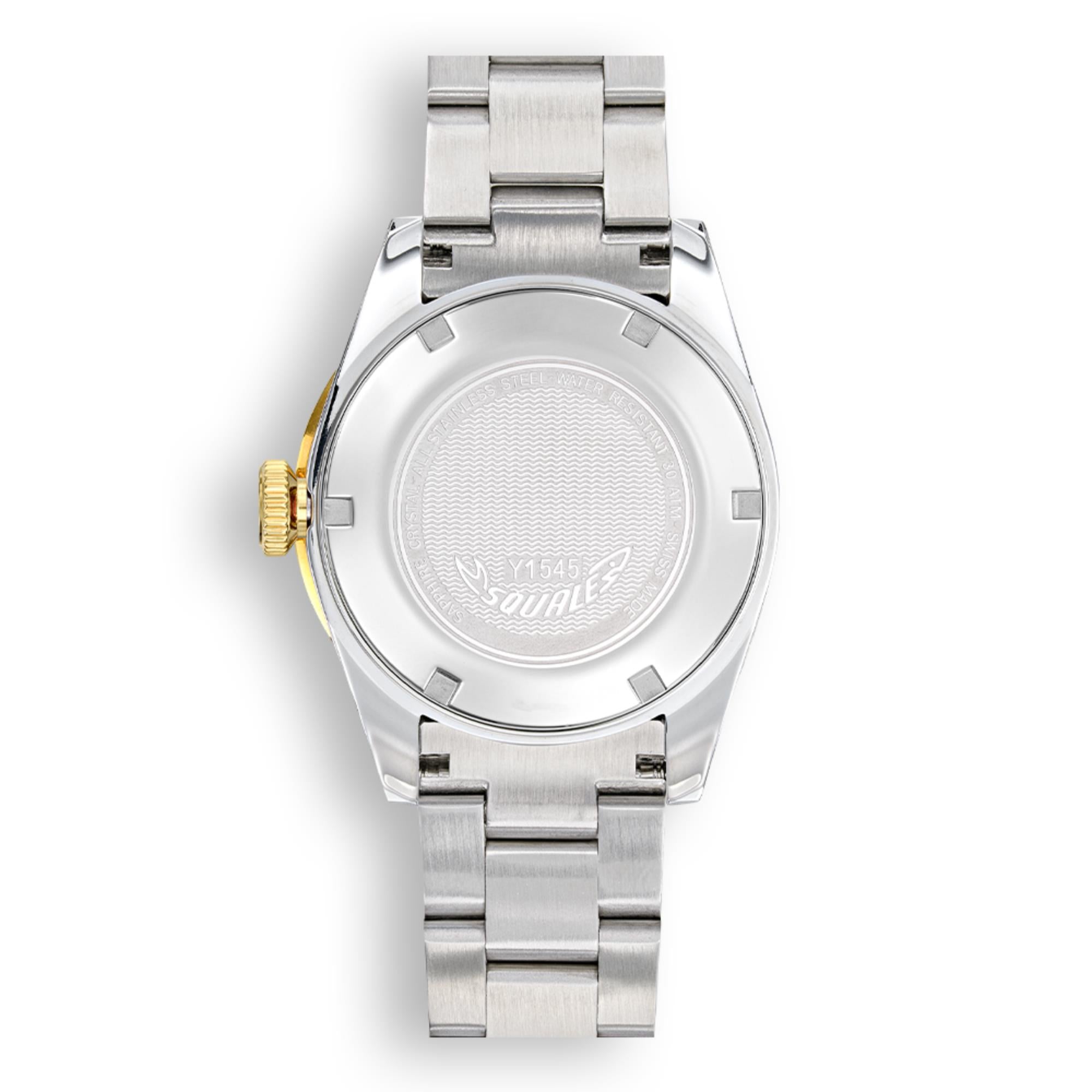 Squale 1545 Automatic White Dial Steel Strap Men's Watch 1545WTWT.AC