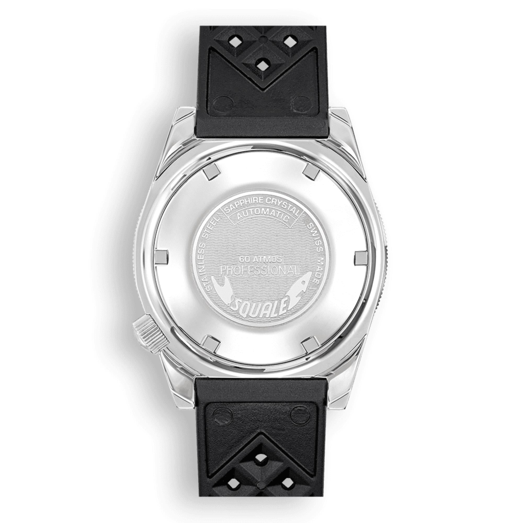 Squale Matic Automatic Grey Dial Rubber Strap Men's Watch MATICXSA.HT