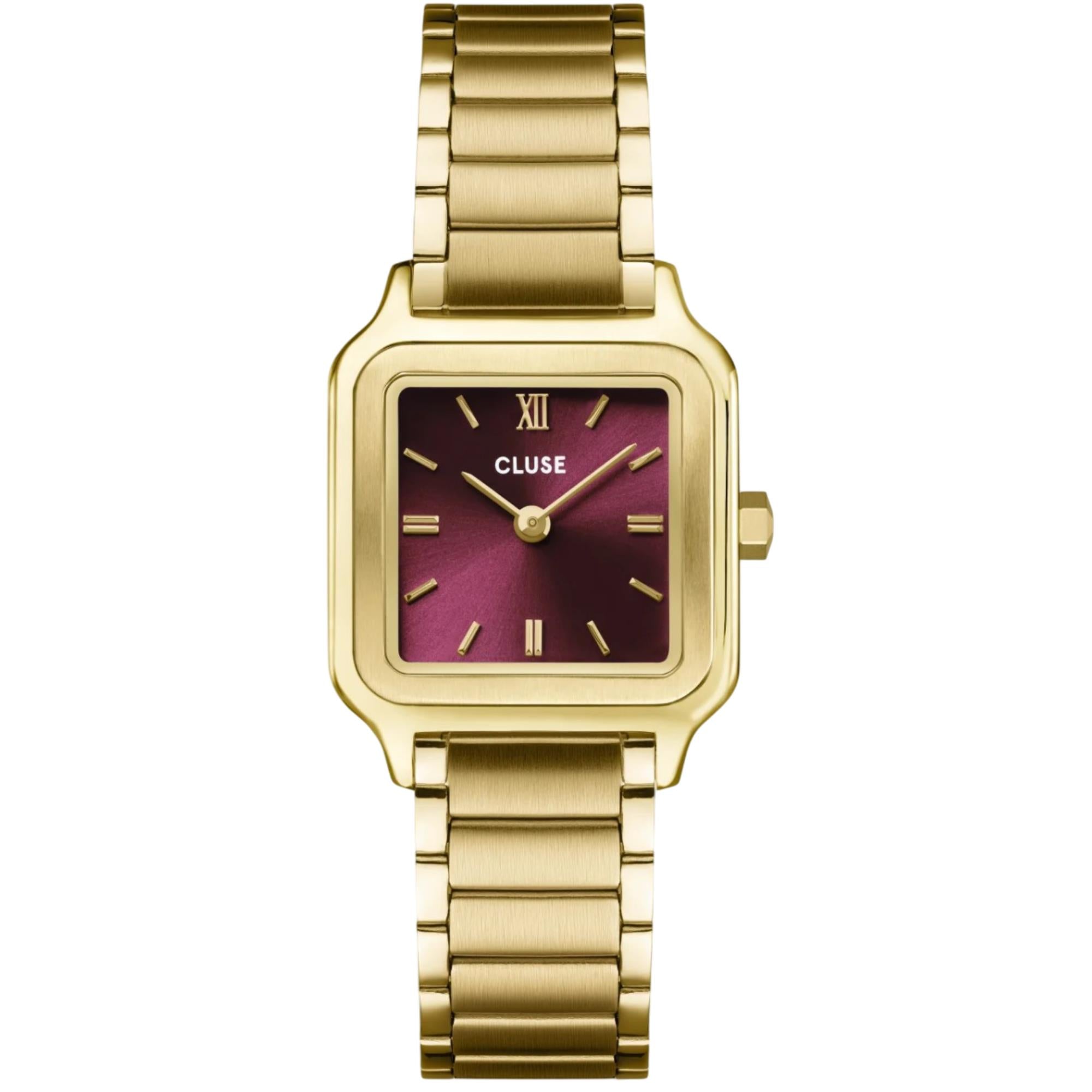 CLUSE Gracieuse Petite Quartz Red Dial Steel Strap Women's Watch CW11812