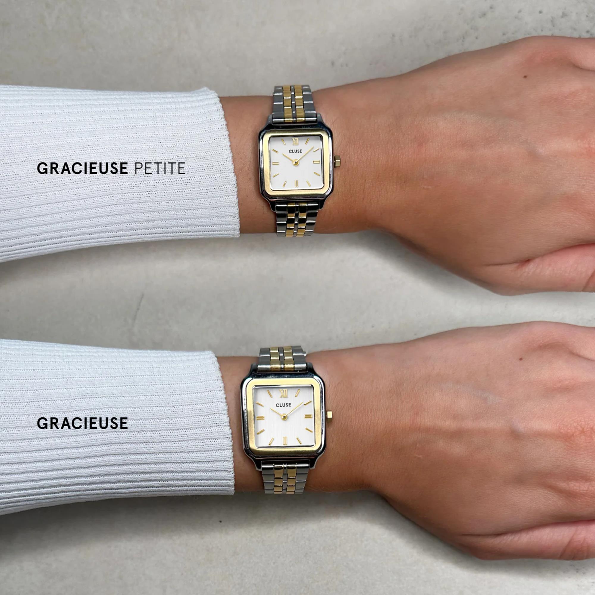 CLUSE Gracieuse Quartz White Dial Steel Strap Women's Watch CW11901