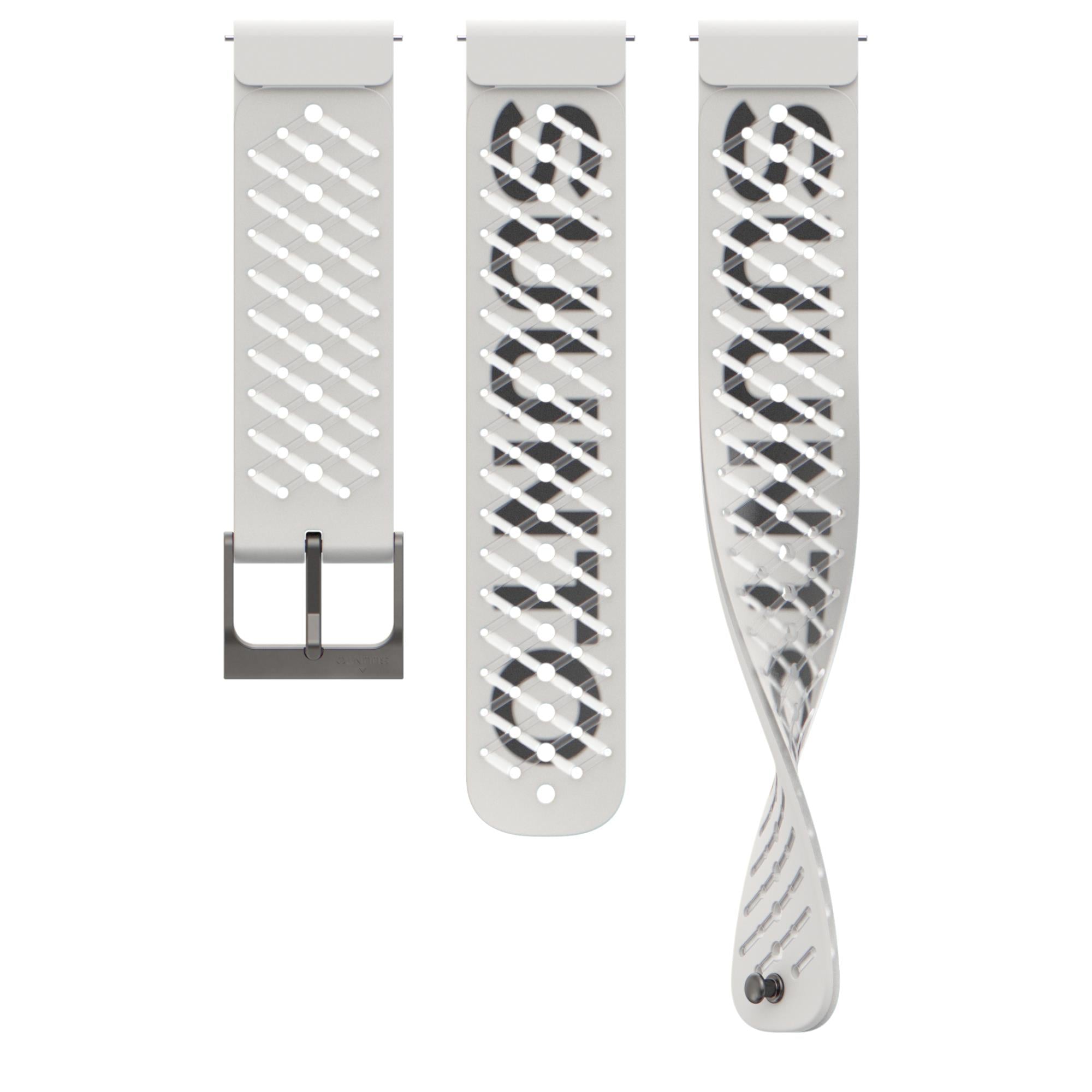 Suunto Athletic Pearl White 5 Silicone Watch Strap SS050959000
