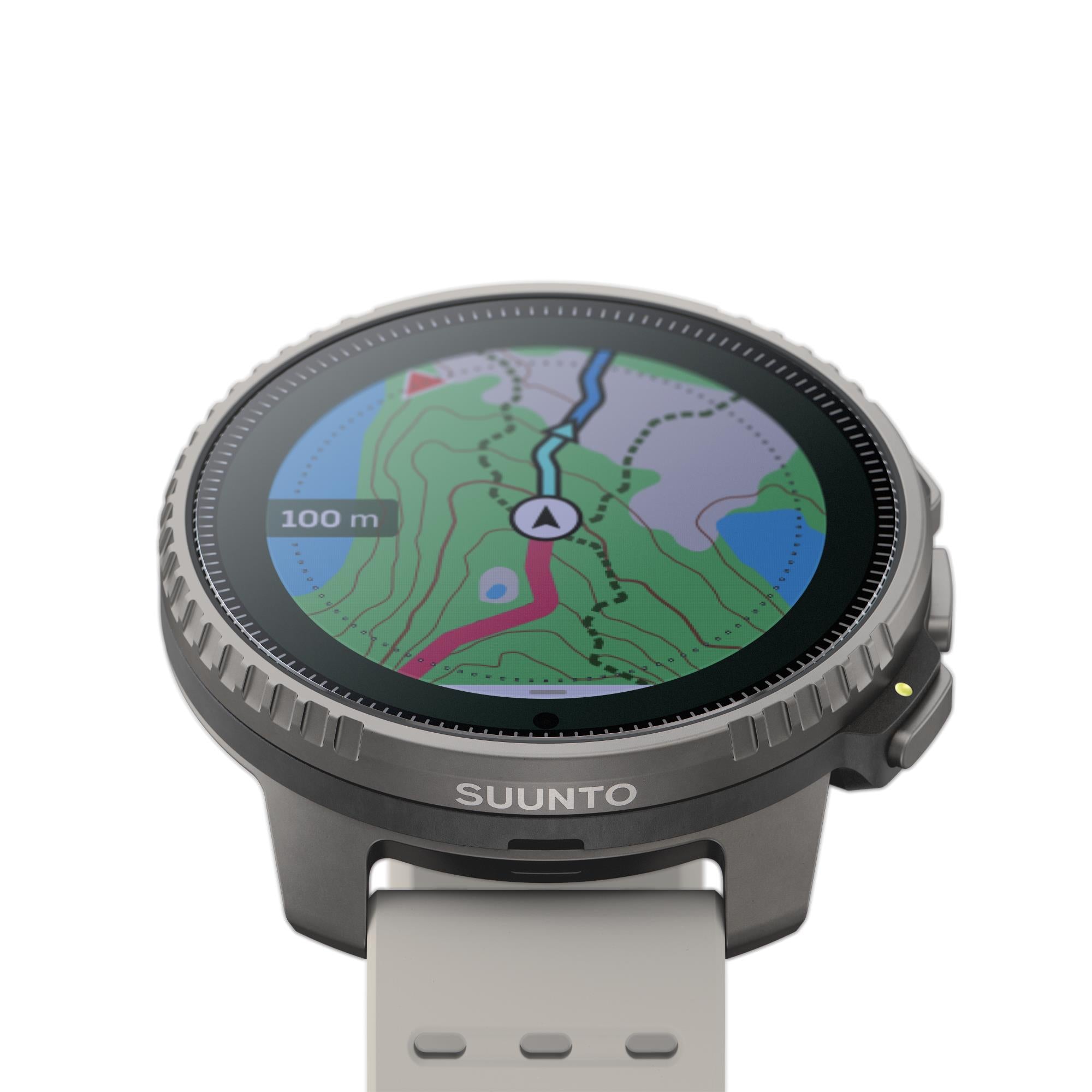 Suunto Vertical Titanium Solar Sand Digital Silicone Strap Unisex Smart Watch SS050860000