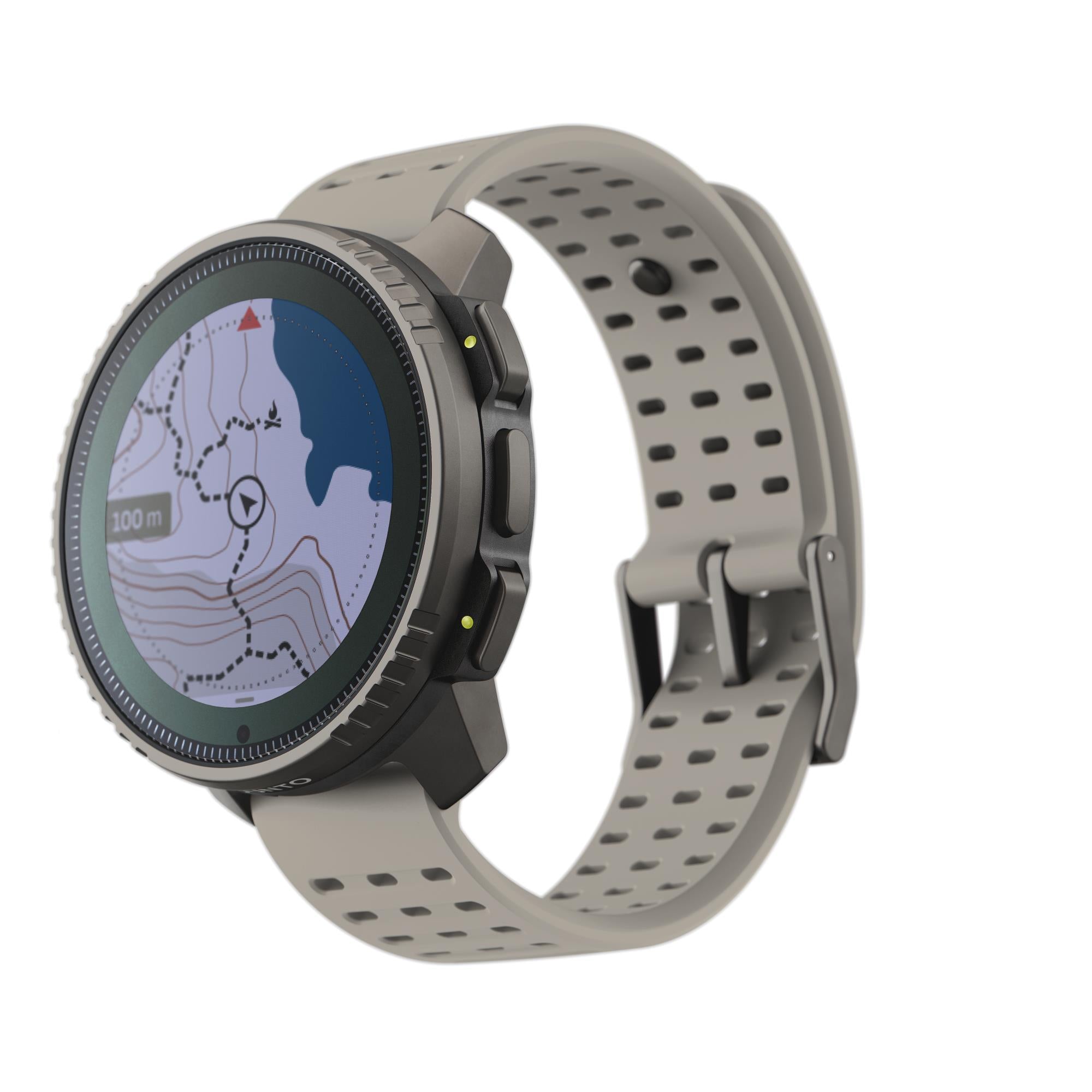 Suunto Vertical Titanium Solar Sand Digital Silicone Strap Unisex Smart Watch SS050860000