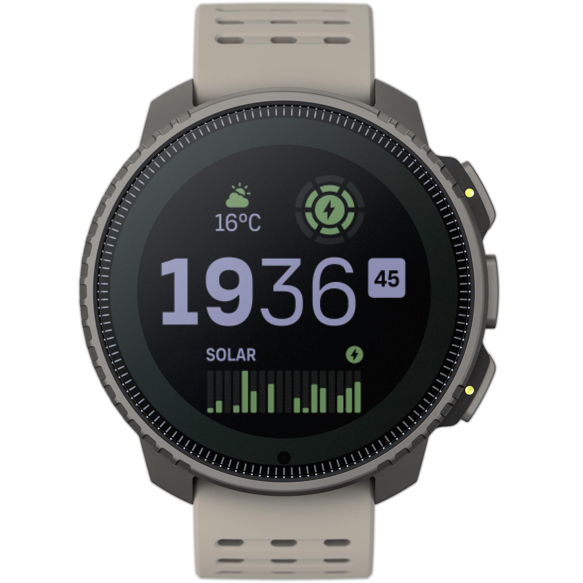 Suunto Vertical Titanium Solar Sand Digital Silicone Strap Unisex Smart Watch SS050860000