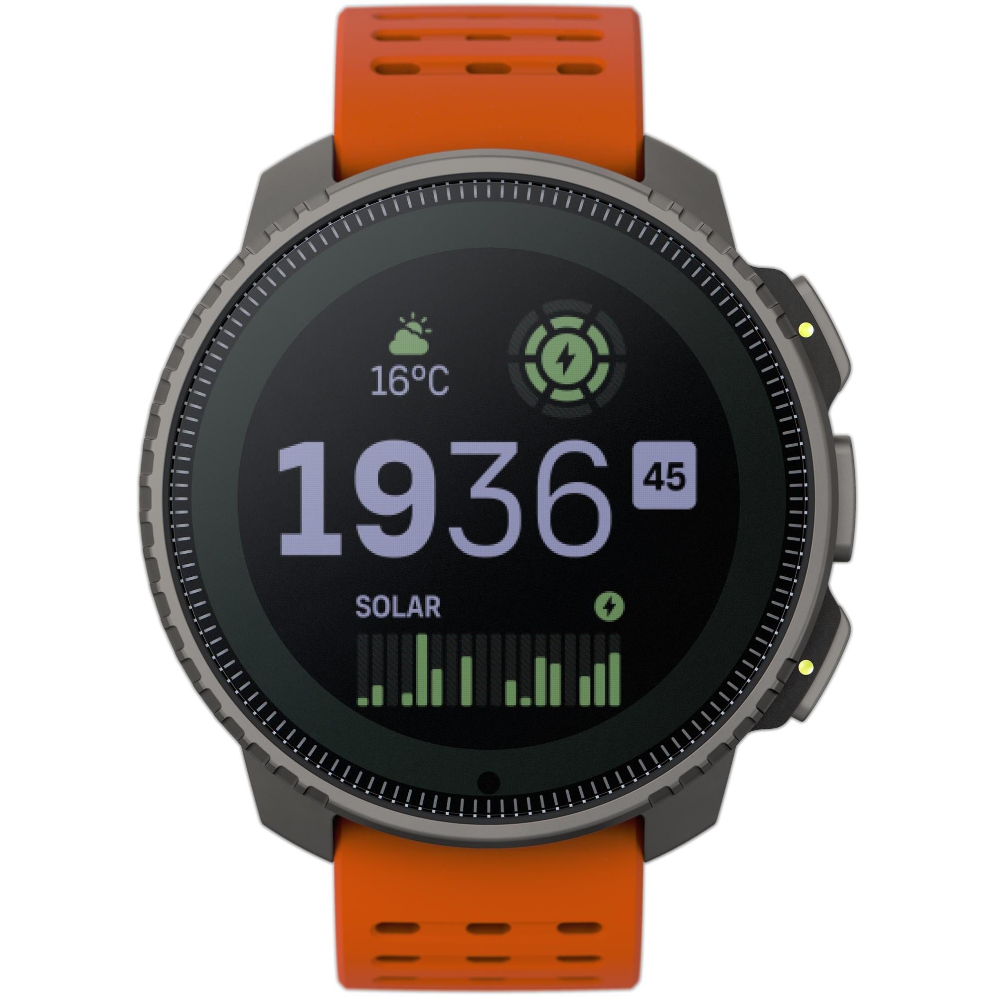 Suunto Vertical Titanium Solar Canyon Digital Silicone Strap Unisex Smart Watch SS050861000