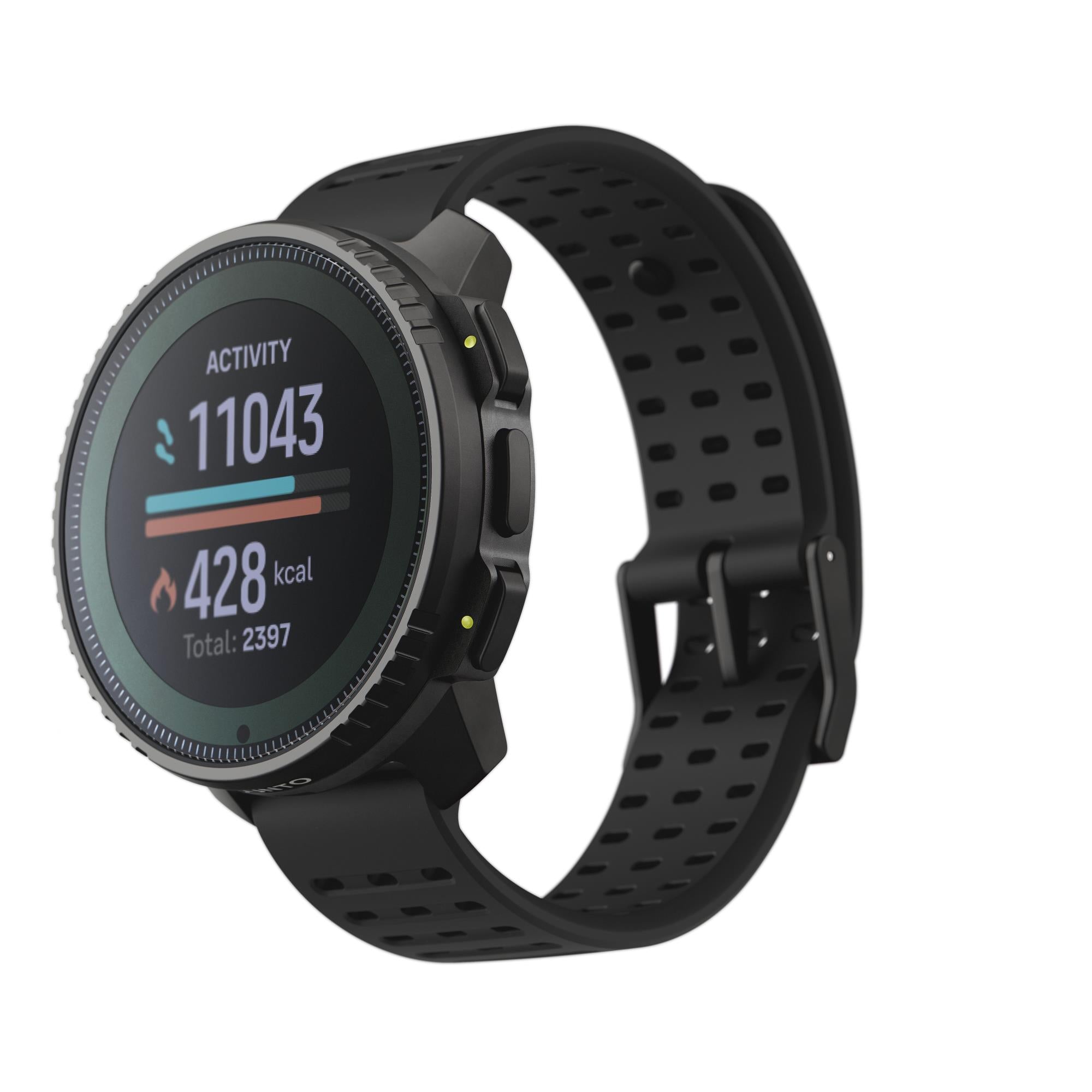 Suunto Vertical Solar All Black Digital Silicone Strap Unisex Smart Watch SS050978000