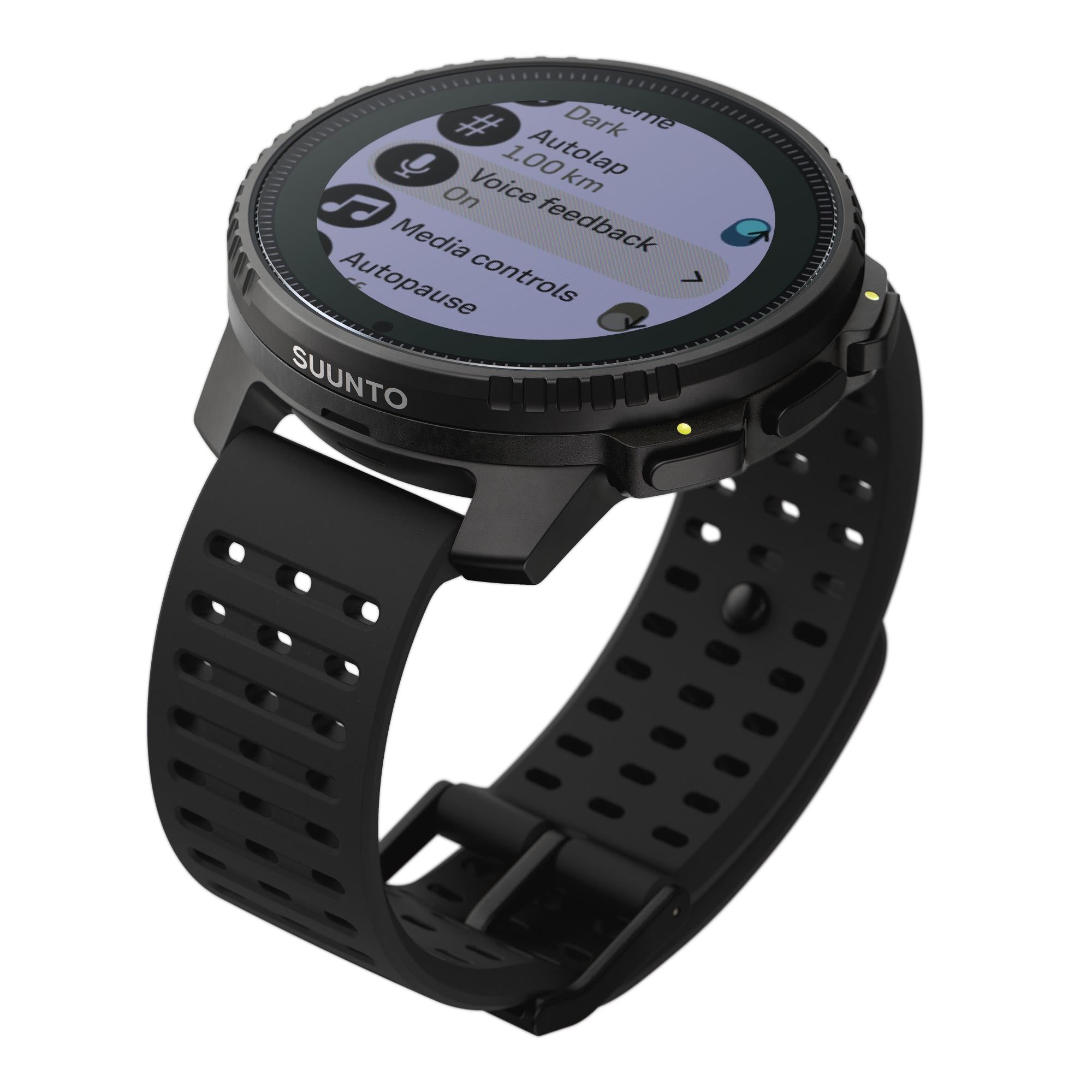 Suunto Vertical Solar All Black Digital Silicone Strap Unisex Smart Watch SS050978000