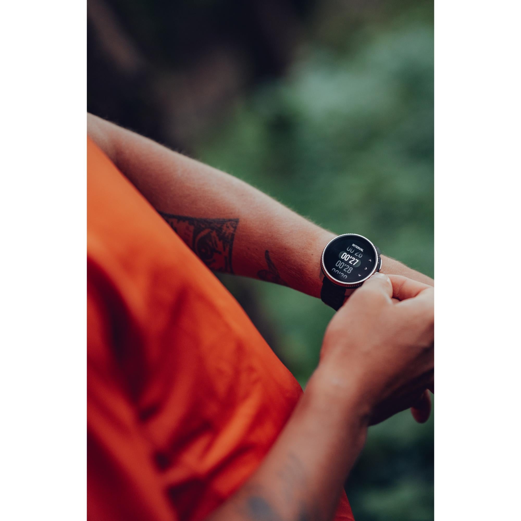 Suunto Race Titanium Charcoal Digital Silicone Strap Unisex Smart Watch SS050932000