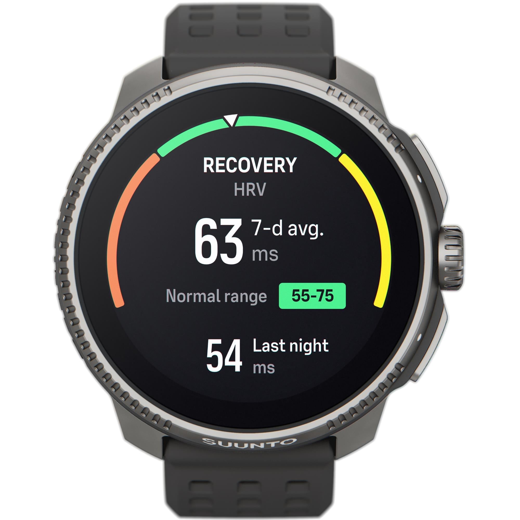 Suunto Race Titanium Charcoal Digital Silicone Strap Unisex Smart Watch SS050932000
