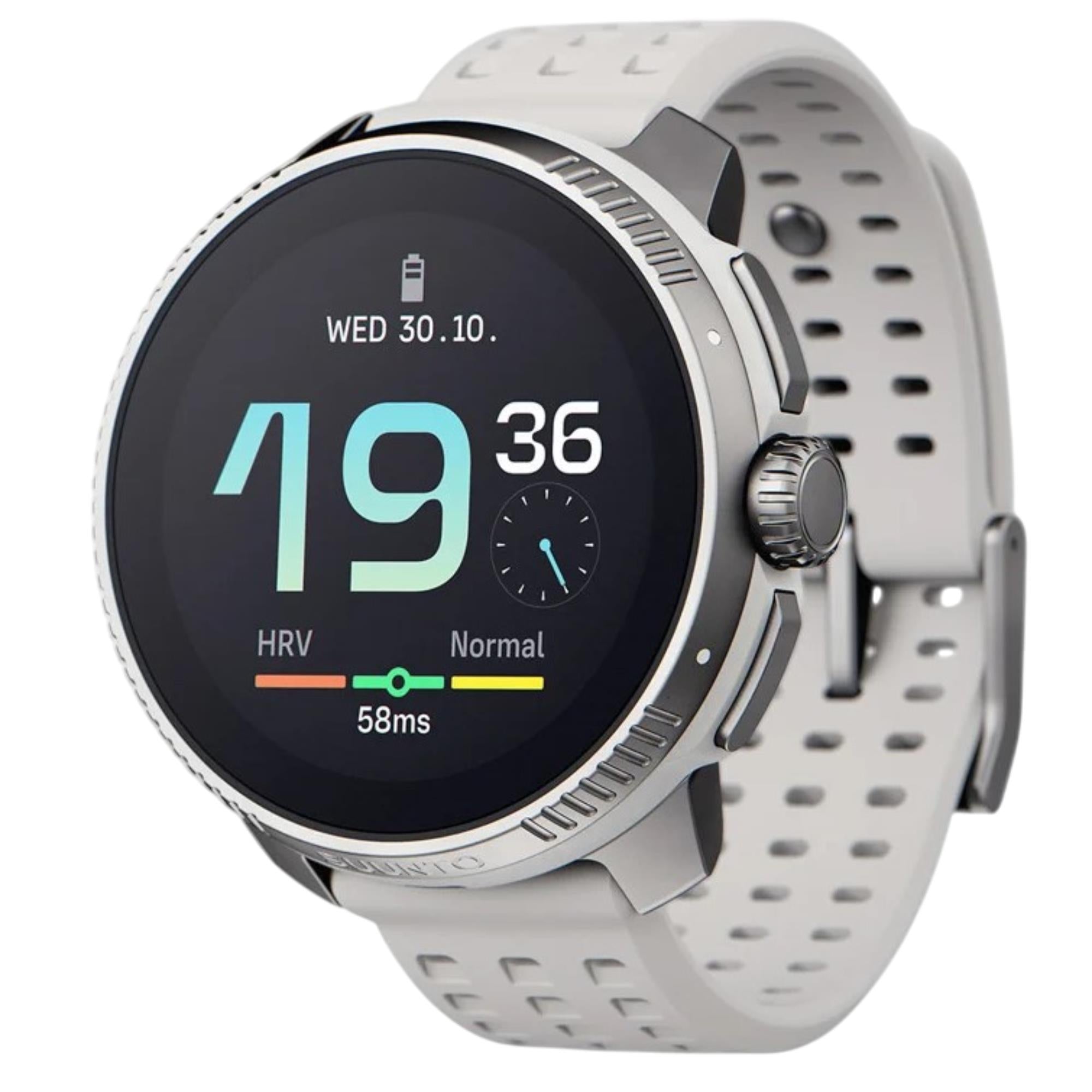 Suunto Race Birch AMOLED Digital Silicone Strap Unisex Smart Fitness Watch SS050931000