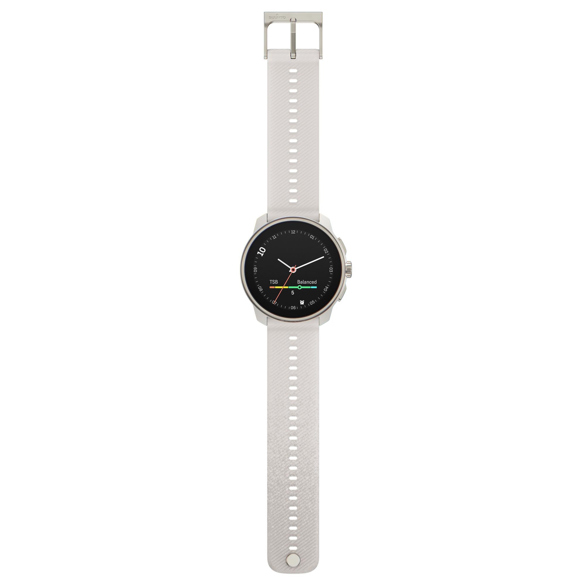 Suunto Race S Powder Gray AMOLED Digital Silicone Strap Unisex Smart Fitness Watch SS051017000