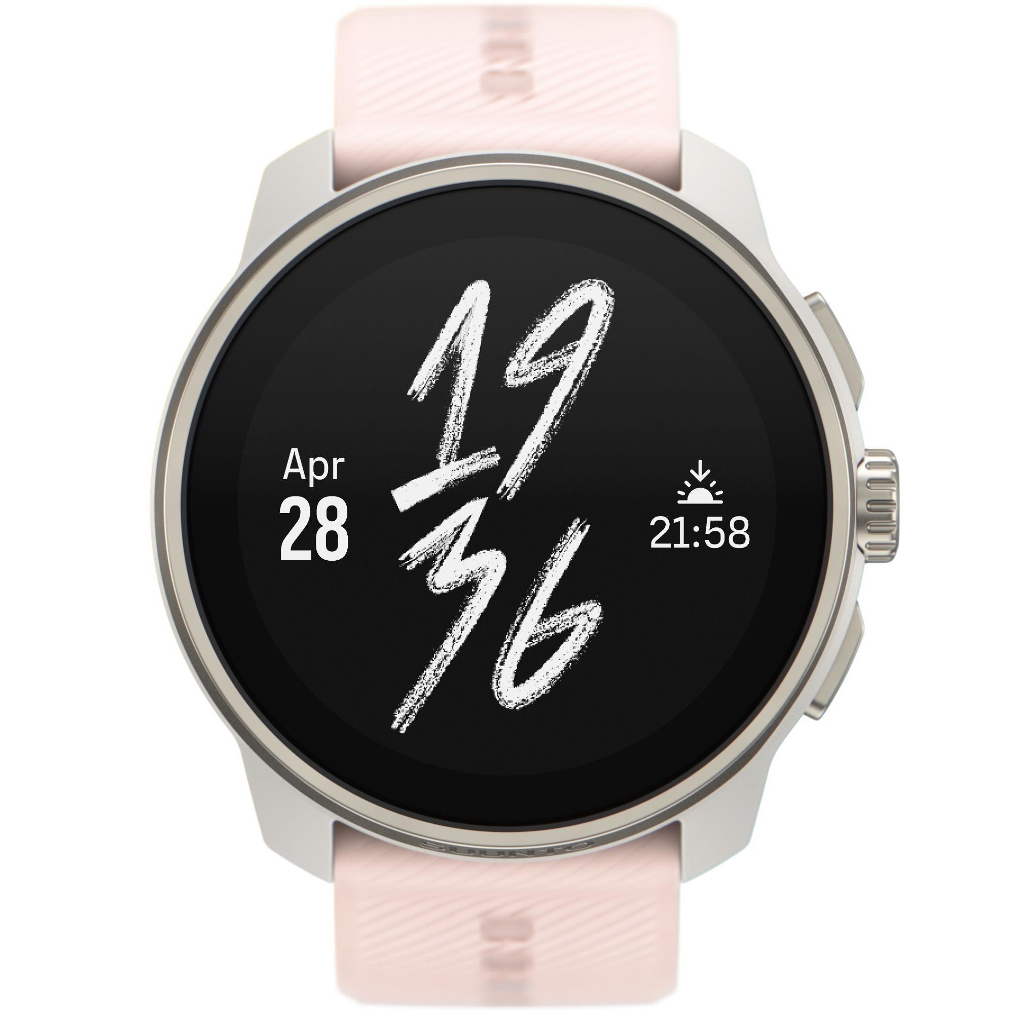 Suunto Race S Powder Pink AMOLED Digital Silicone Strap Unisex Smart Fitness Watch SS051018000