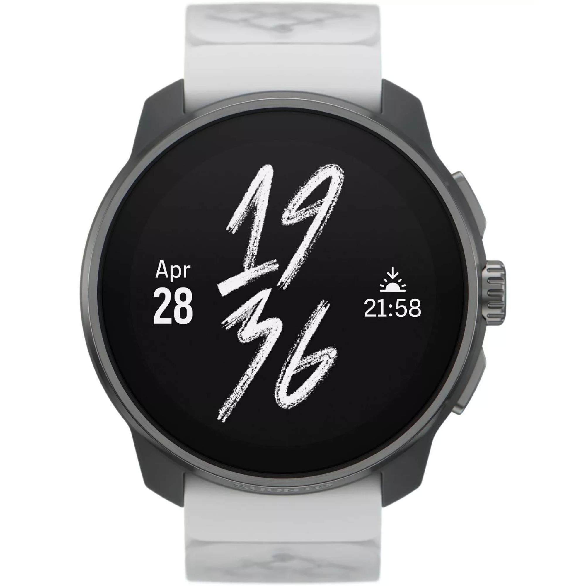 Suunto Race S Titanium Canary AMOLED Digital Silicone Strap Unisex Smart Fitness Watch SS051105000