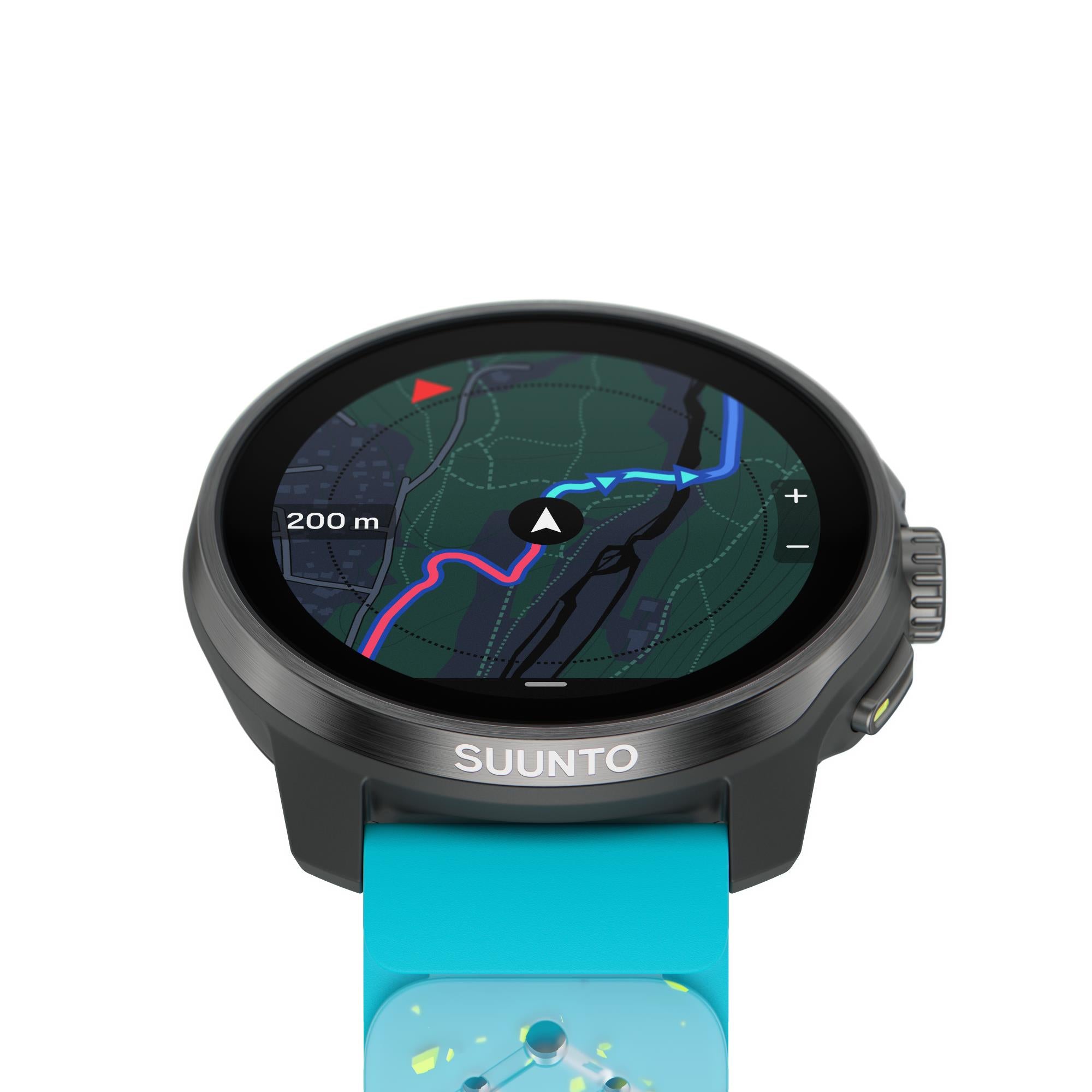 Suunto Race S Titanium Courtney AMOLED Digital Silicone Strap Unisex Smart Fitness Watch SS051153000