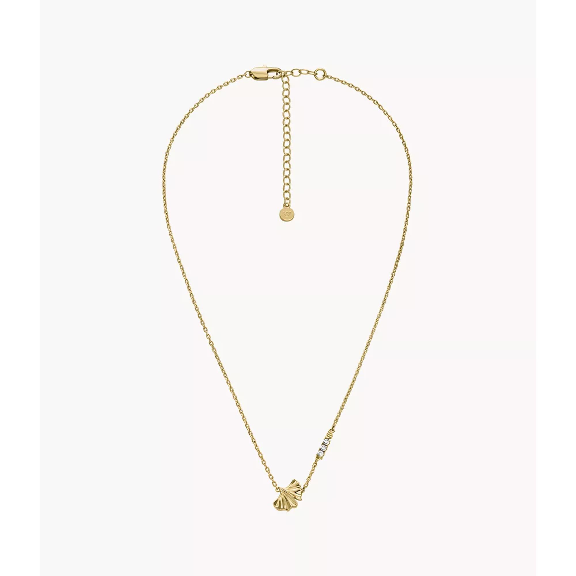 Emporio Armani Gold-Tone Brass ID Women's Necklace EGS3262710
