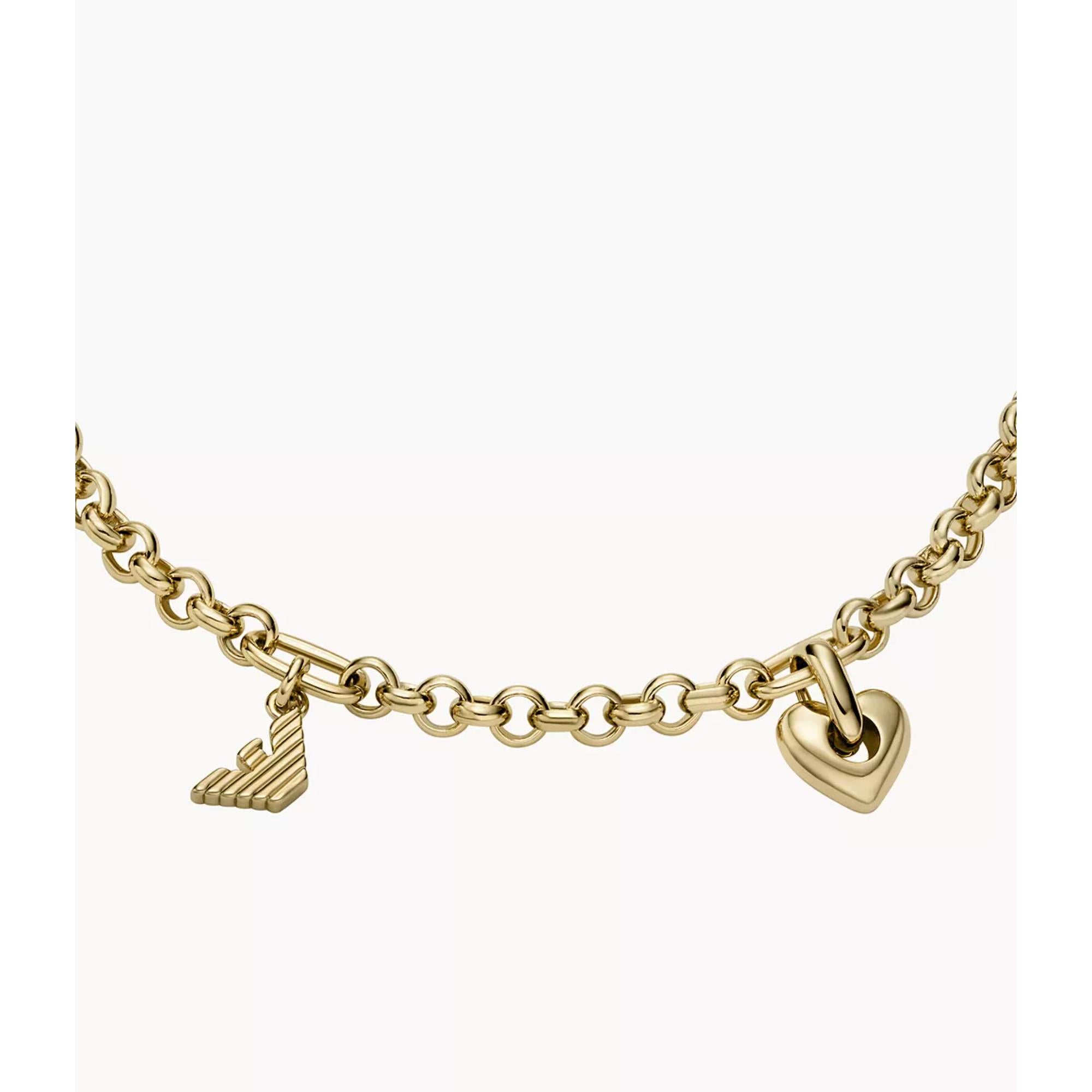 Emporio Armani Gold-Tone Brass Station Women's Bracelet EGS3268710