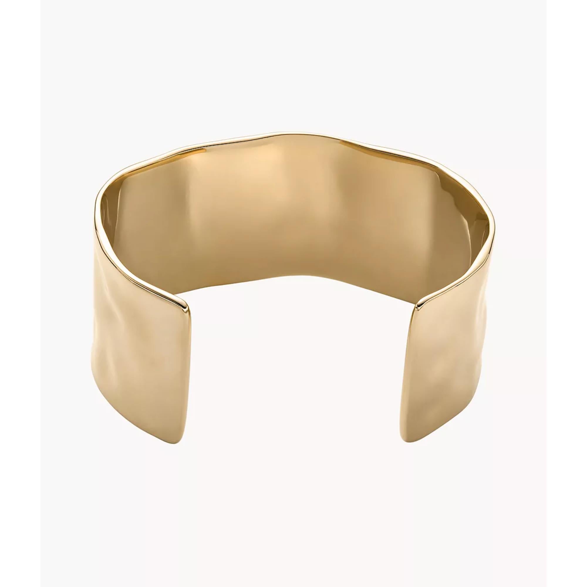 Skagen Moderne Stak Gold-Tone Stainless Steel Cuff Women's Bracelet SKJ1877710