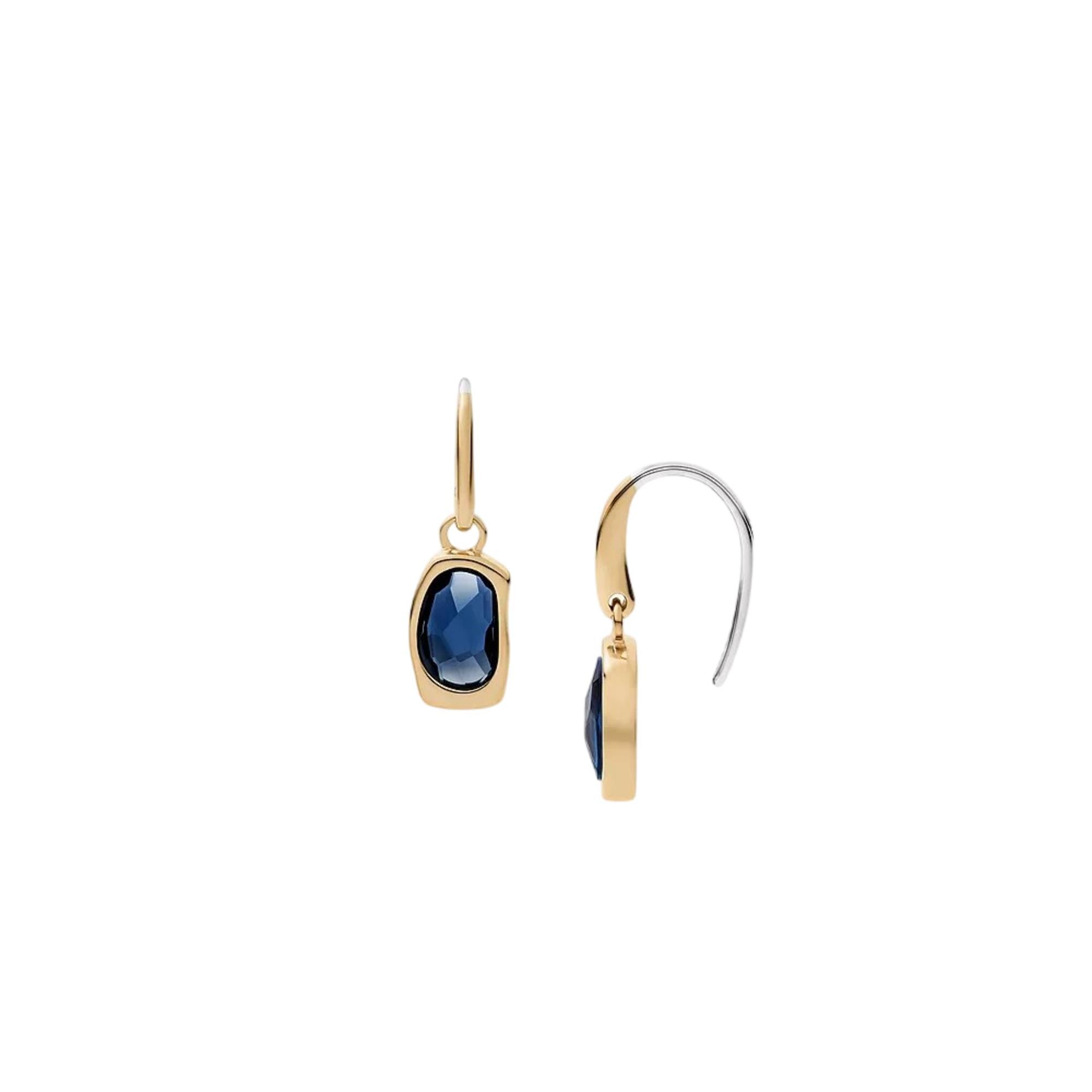 Skagen Sofie Sea Glass Gold-Tone Stainless Steel Drop Women's Earrings SKJ1885710