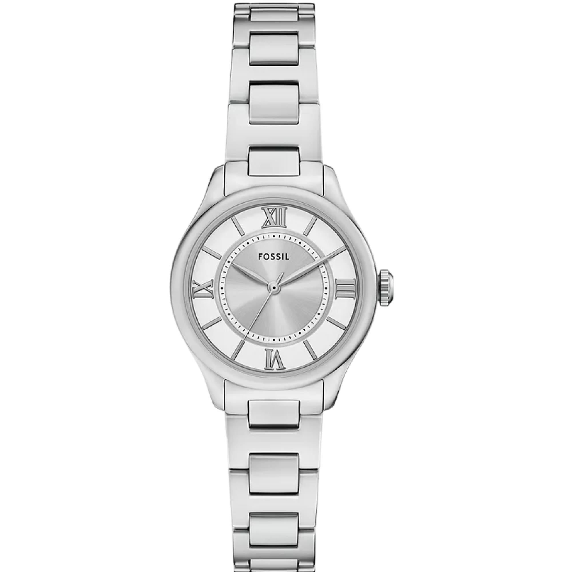 Fossil Gilmore Quartz Silver Dial Steel Strap Women's Watch ES5419