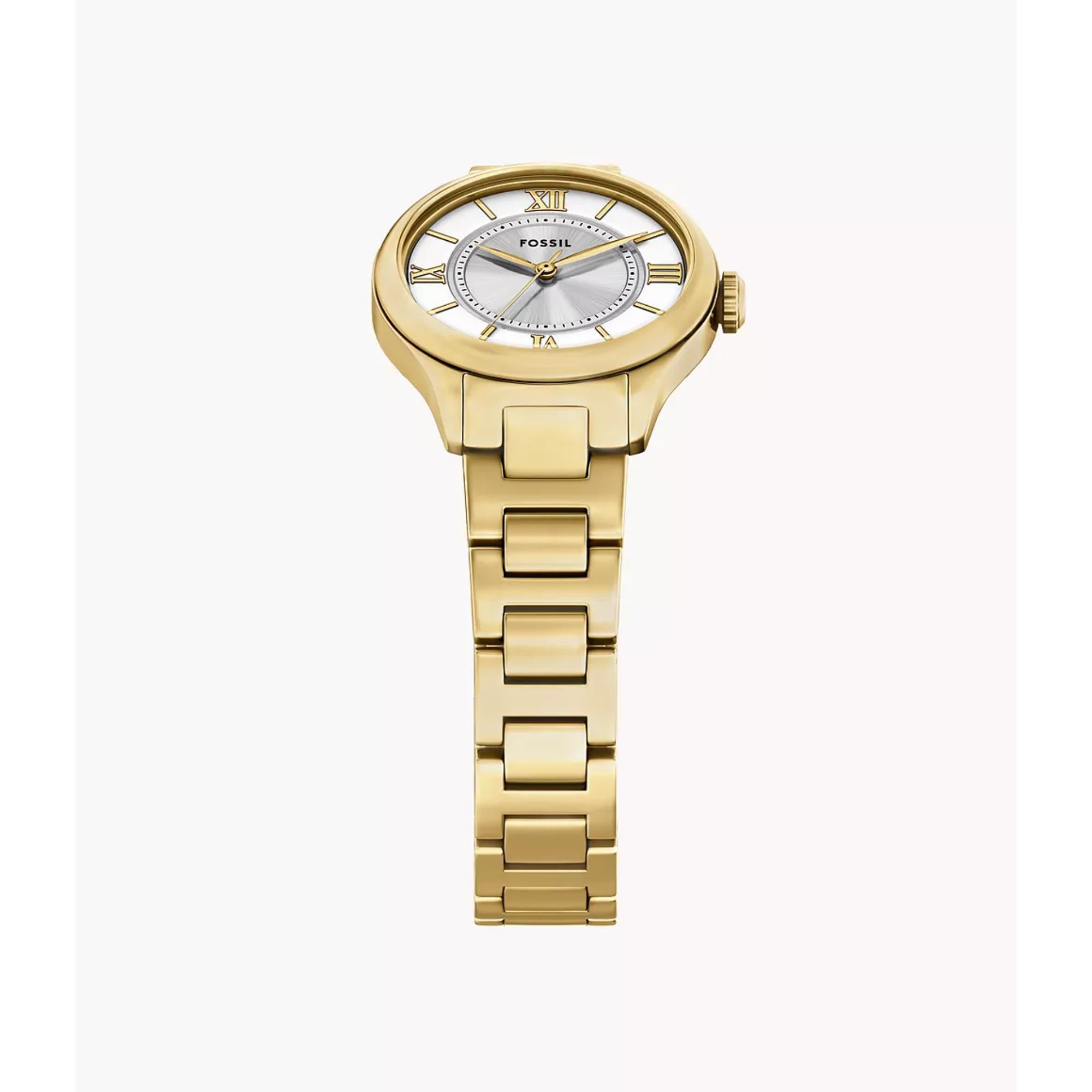 Fossil Gilmore Quartz Silver Dial Steel Strap Women's Watch ES5421