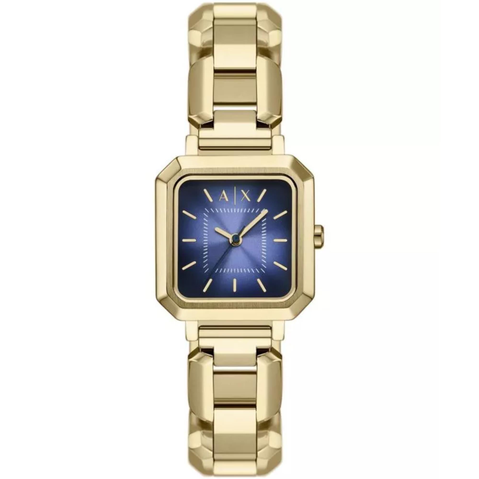 Armani Exchange Leila Quartz Blue Dial Steel Strap Women's Watch AX5735