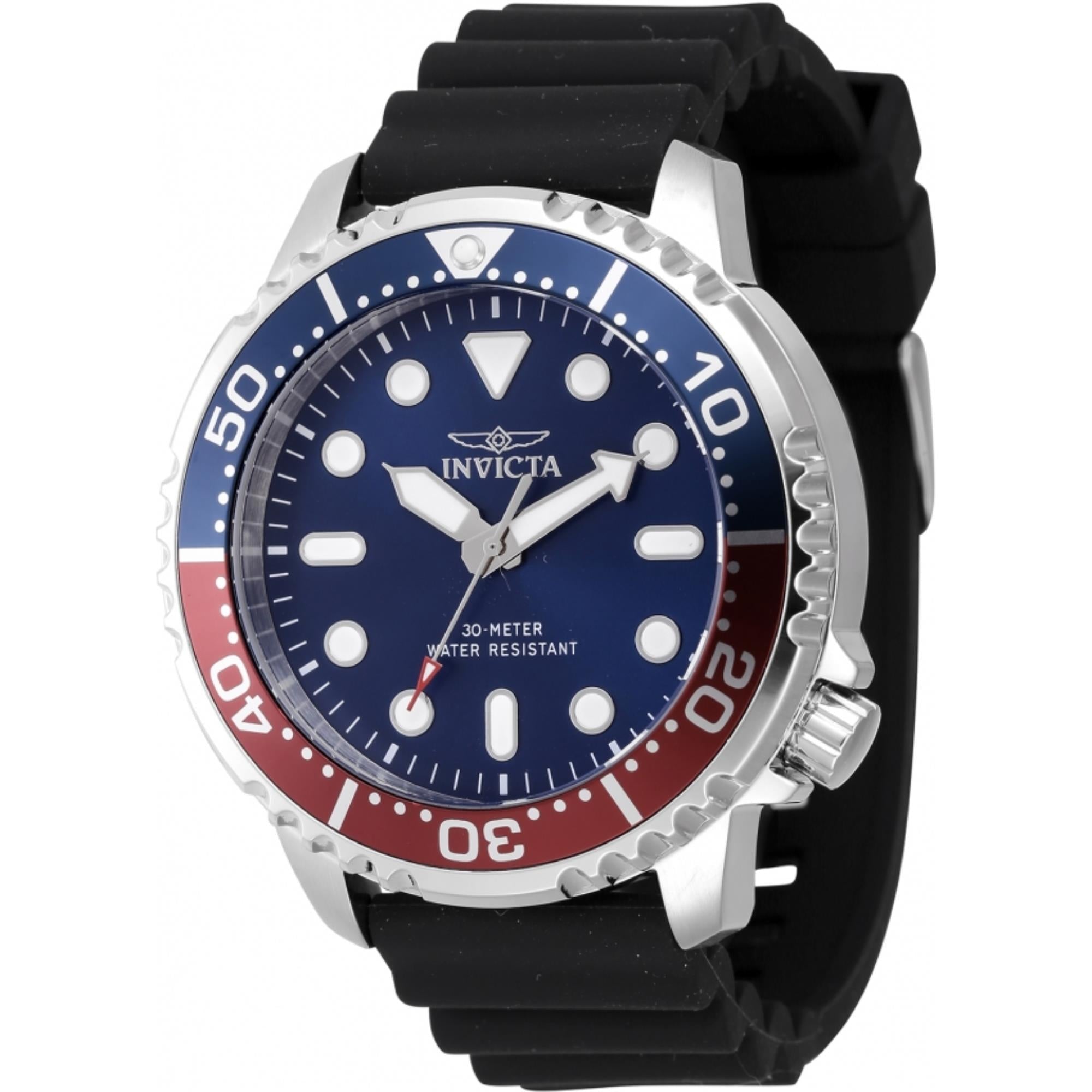 Invicta Pro Diver Quartz Blue Dial Silicone Strap Men's Watch 47222