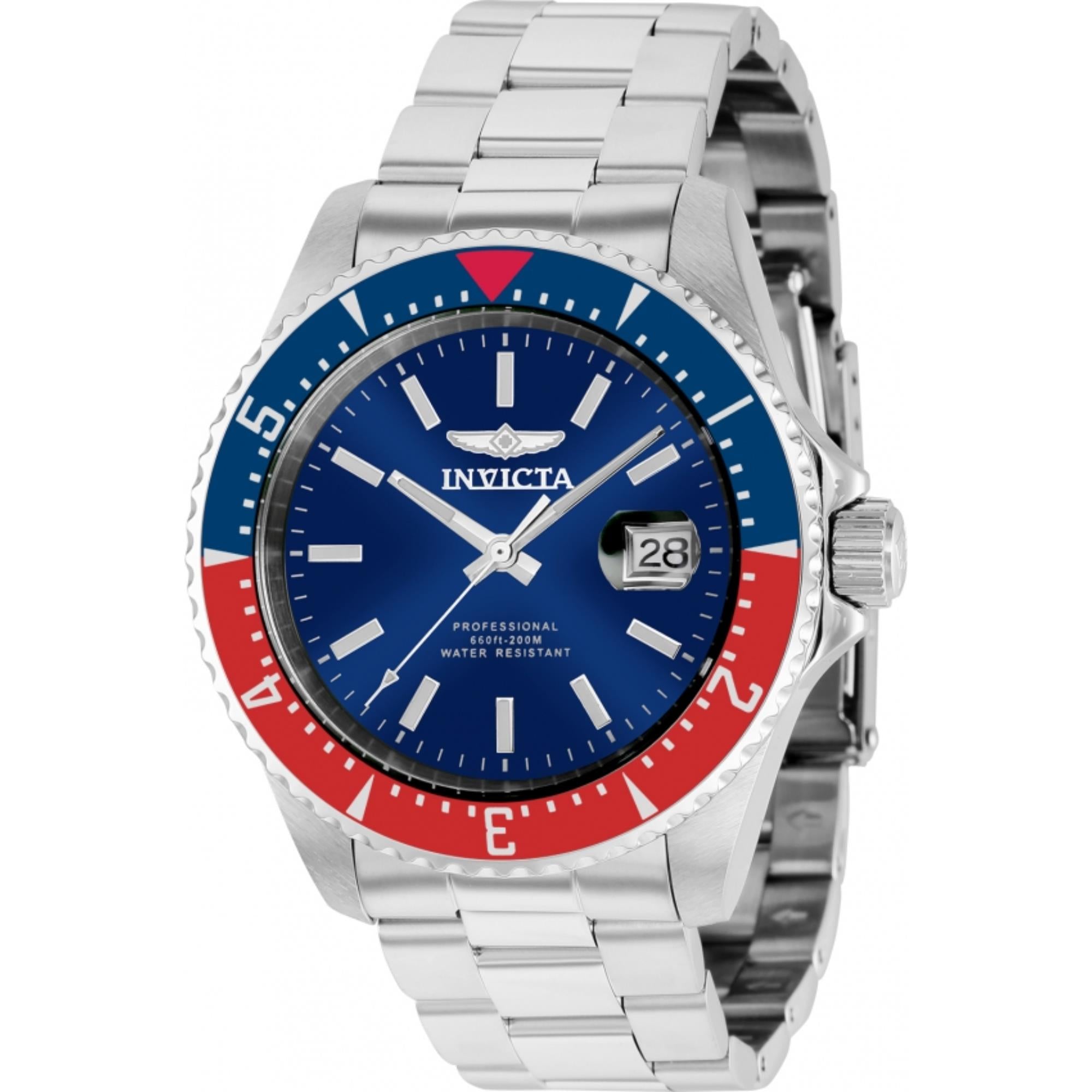 Invicta Pro Diver Automatic Blue Dial Steel Strap Men's Watch 36784