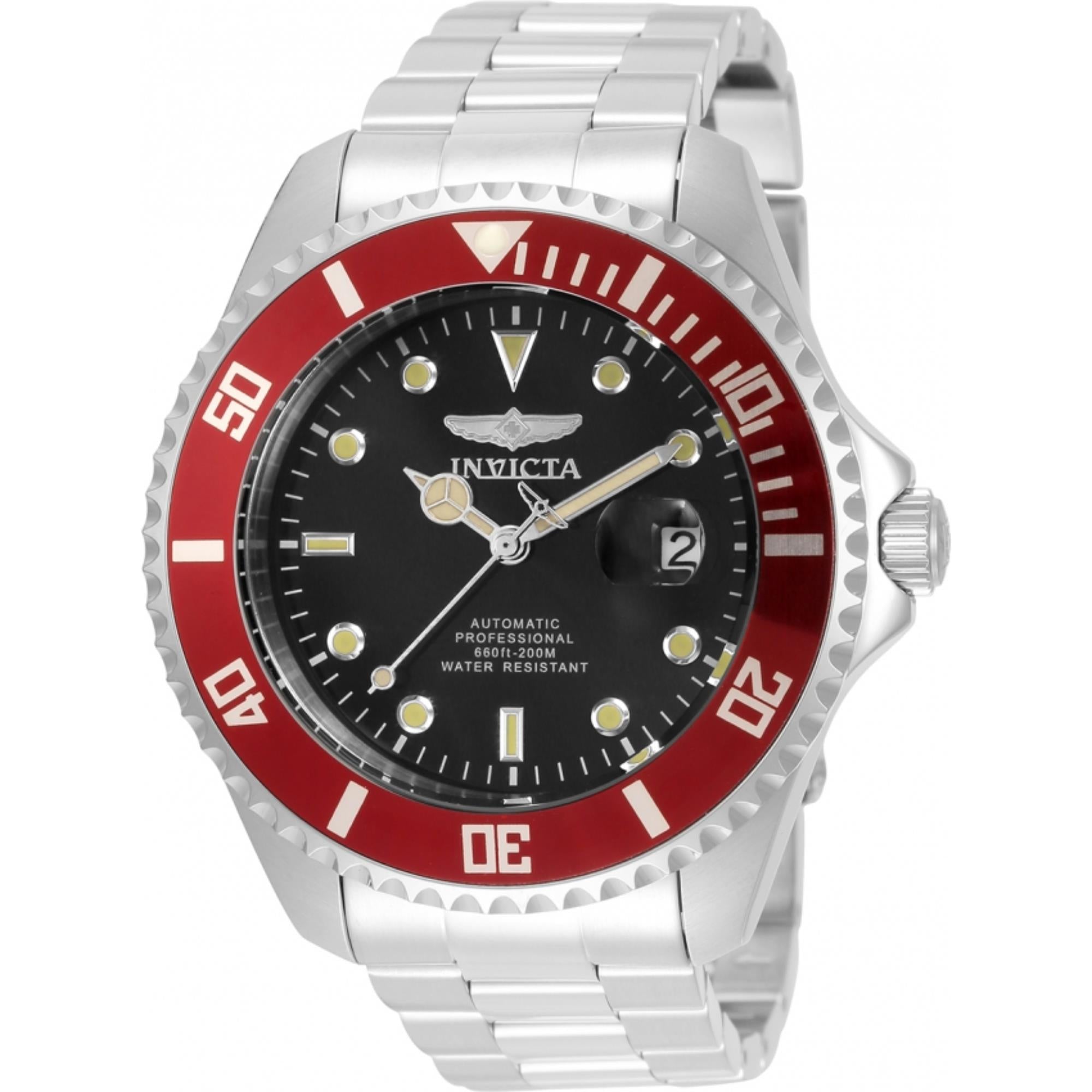 Invicta Pro Diver Automatic Black Dial Steel Strap Men's Watch 35854