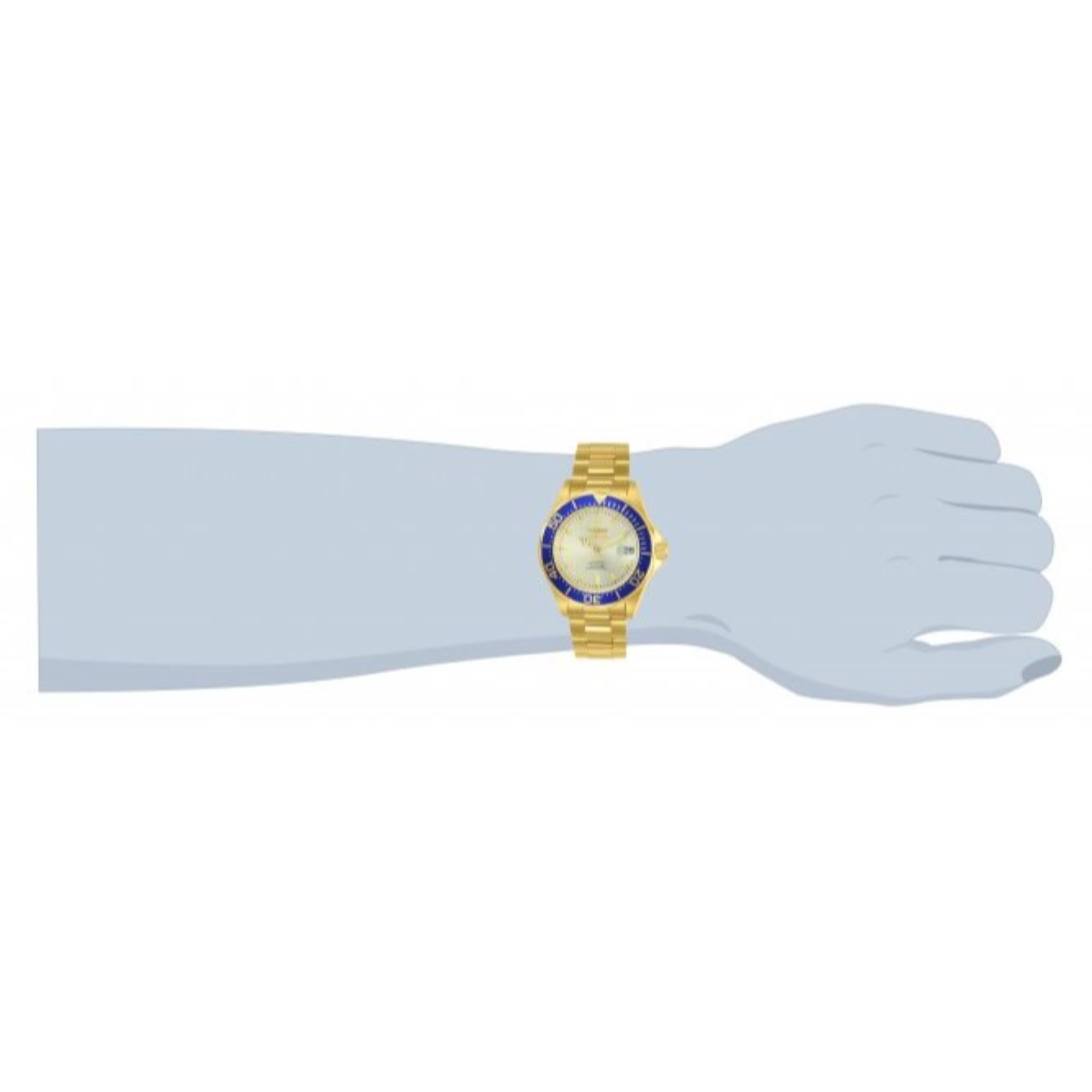 Invicta Pro Diver Automatic Champagne Dial Steel Strap Men's Watch 9743