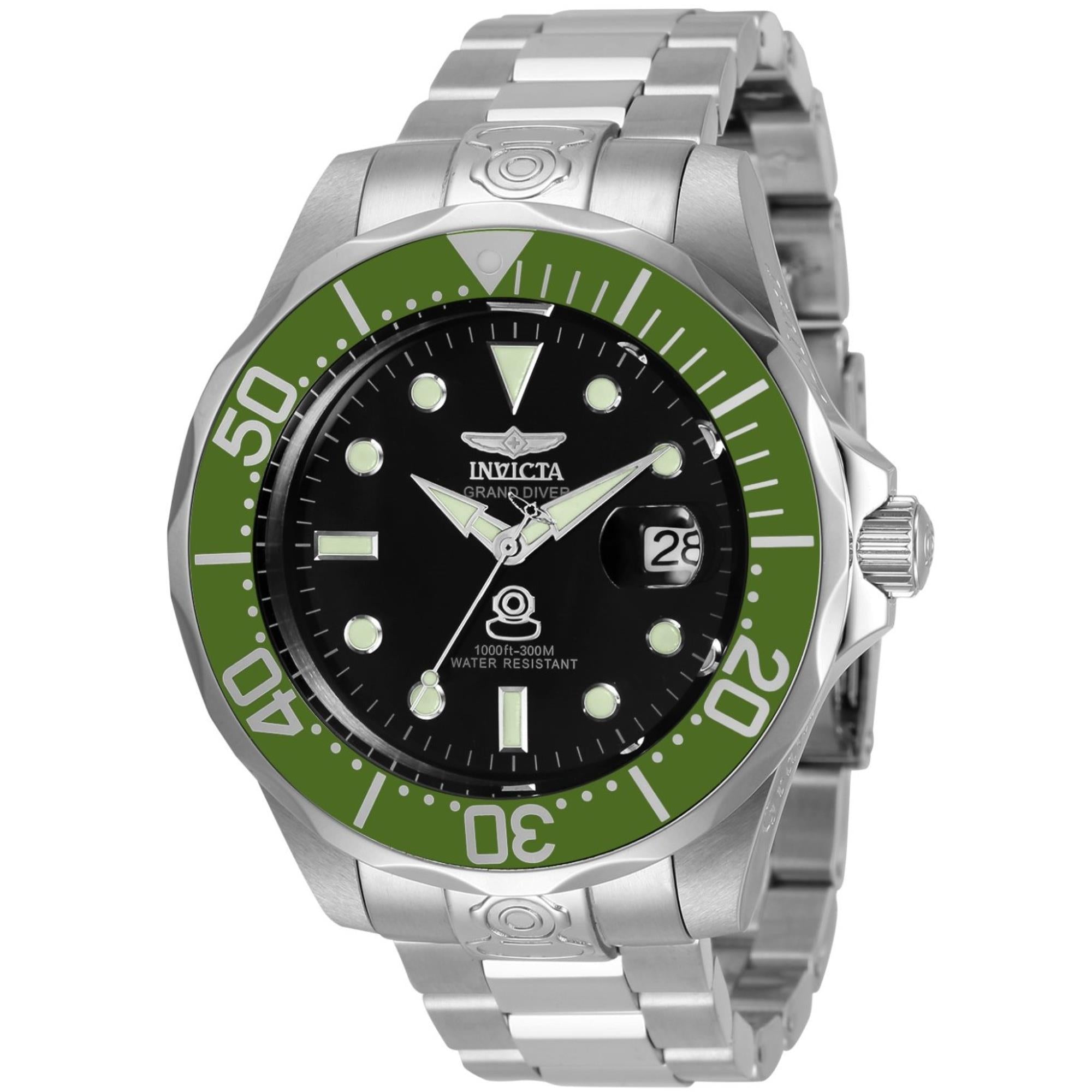 Invicta Pro Diver Automatic Black Dial Steel Strap Men's Watch 3047