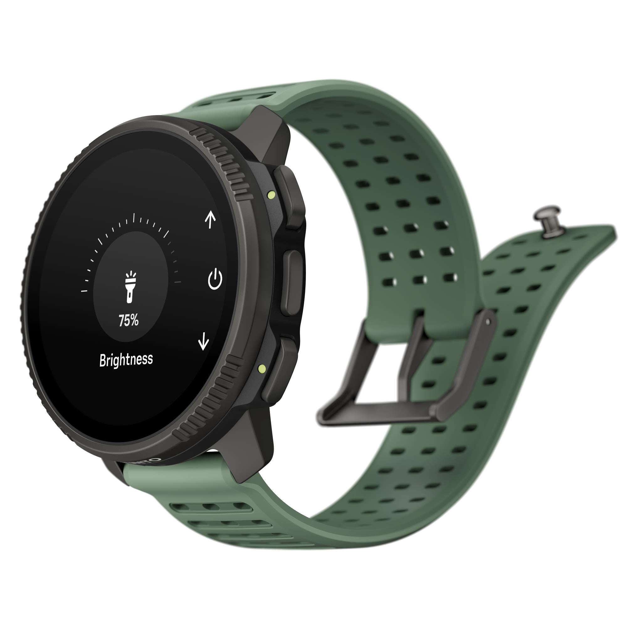 Suunto Vertical 2 Titanium Sage AMOLED Digital Silicone Strap Unisex Smart Watch SS051209000