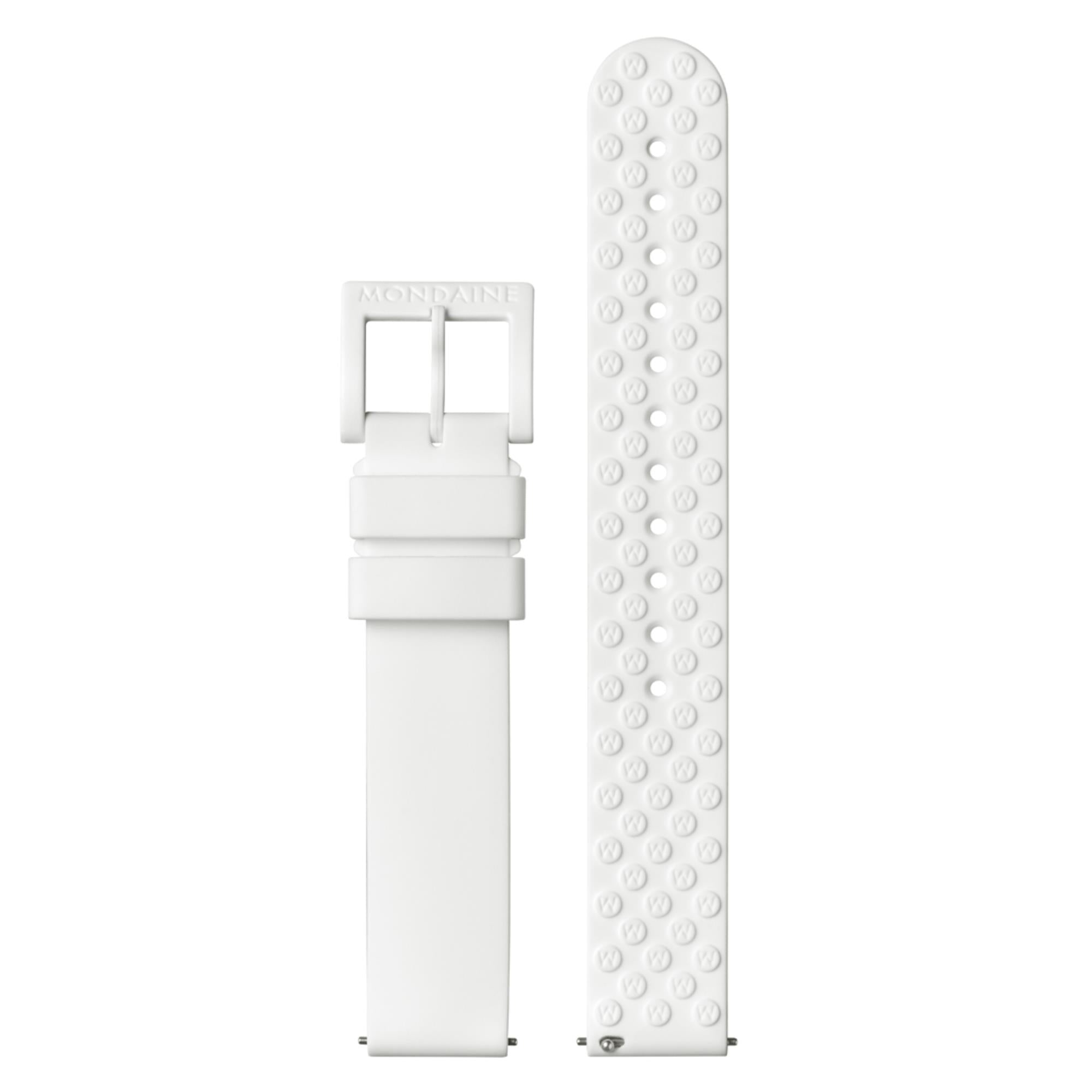 Mondaine Essence Quartz White Dial Silicone Strap Women's Watch MS1.32110.RA
