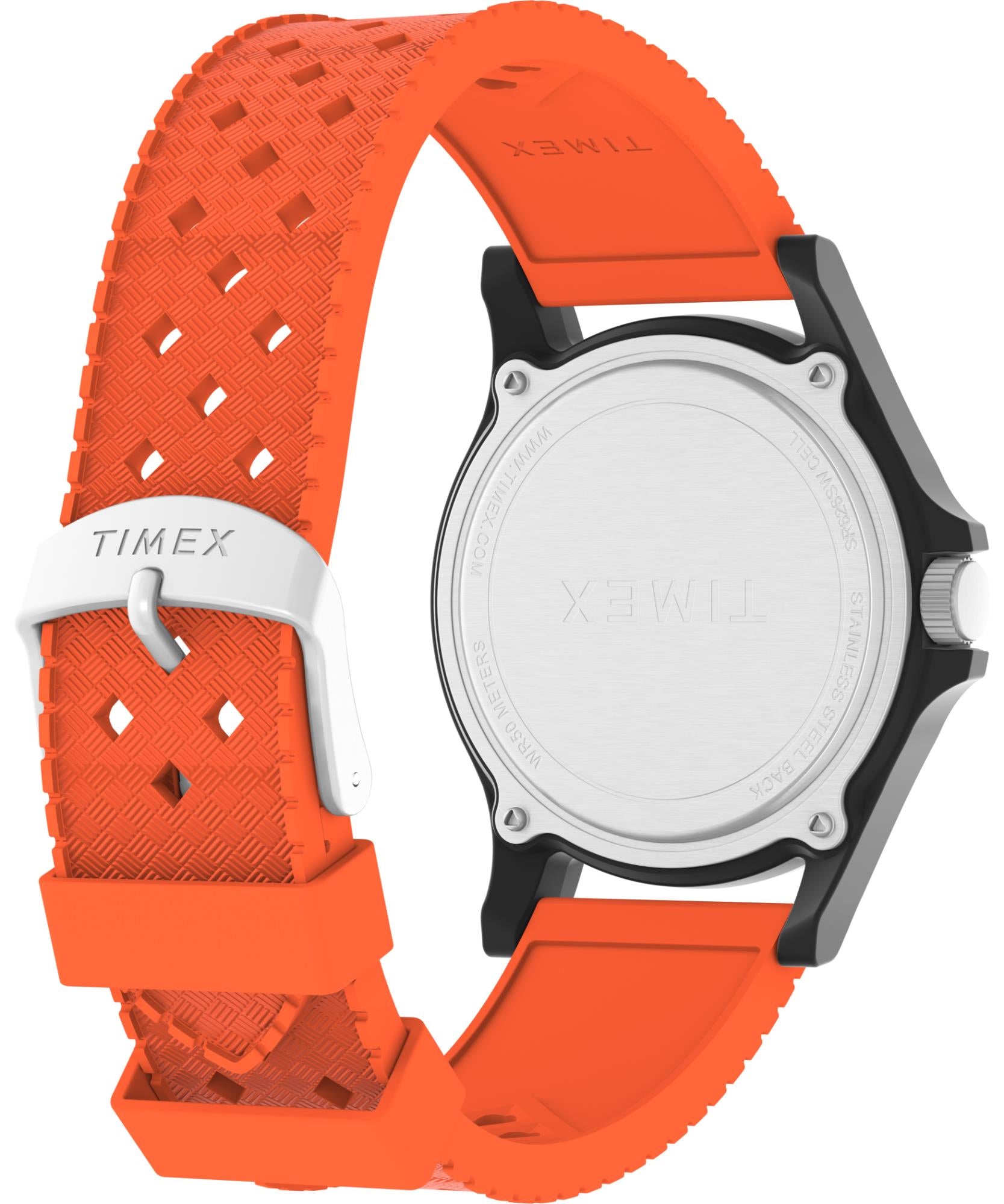 Timex Main Street NASA Artemis Quartz White Dial Silicone Strap Unisex Watch TW2Y13000