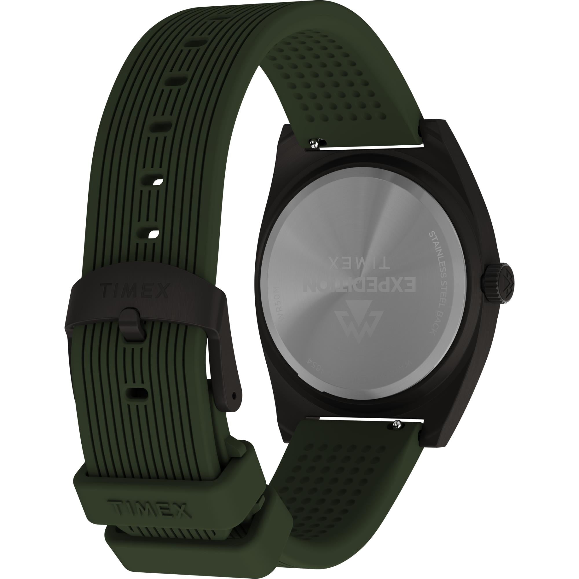 Timex Expedition Capstone Quartz Black Dial Silicone Strap Men's Watch TW2Y18000