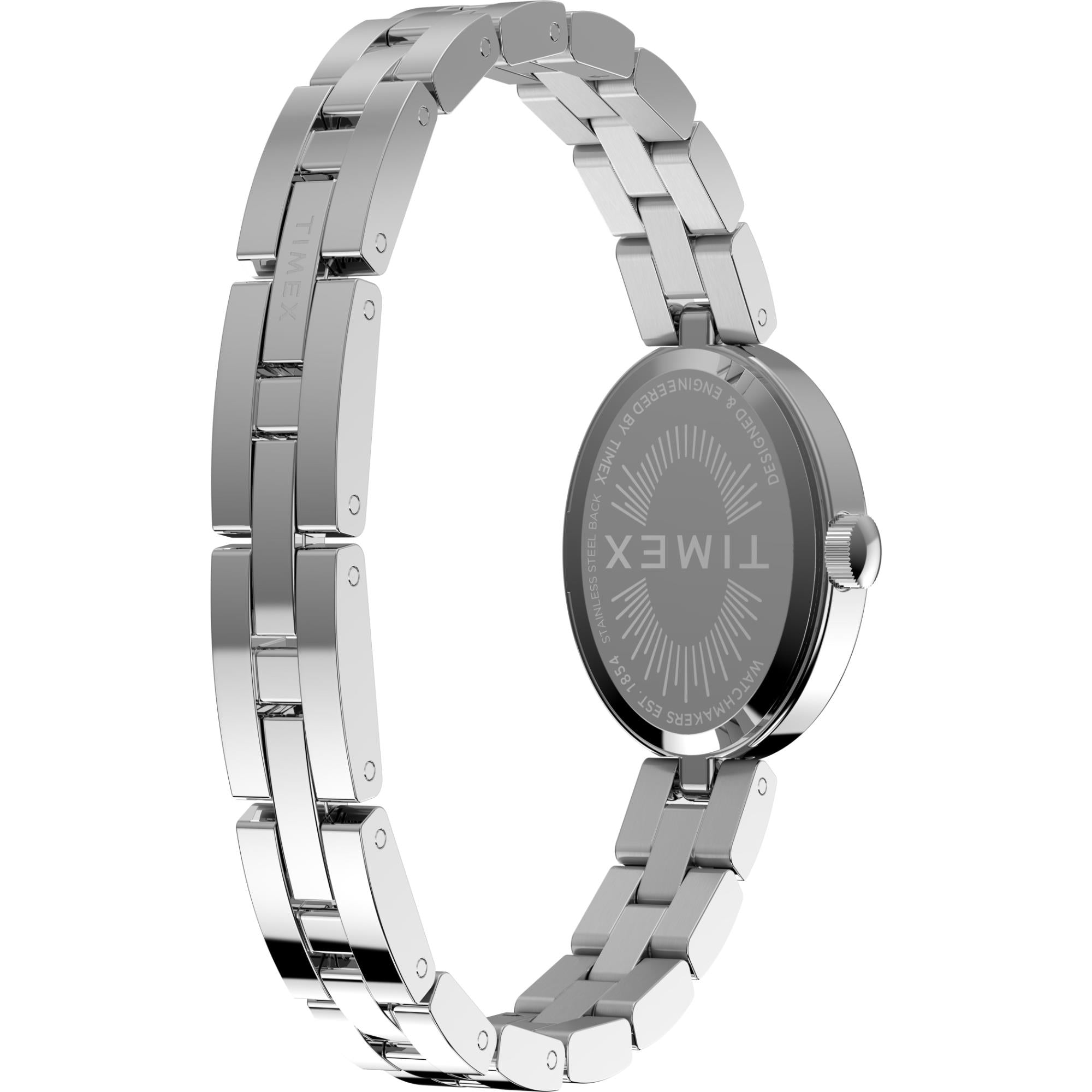 Timex Trend Cavatina Quartz Turquoise Dial Steel Strap Women's Watch TW2Y26600