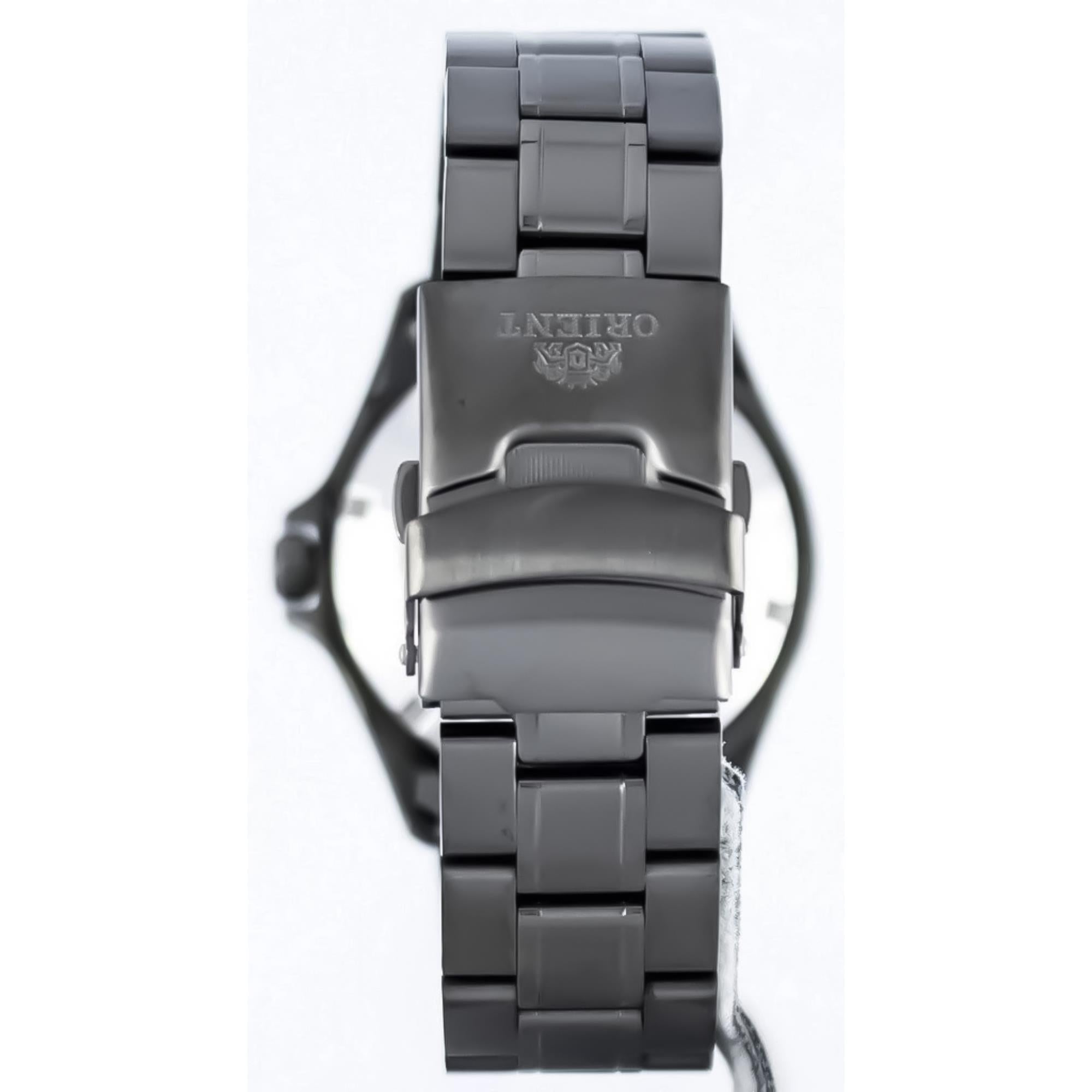 Orient Ray Raven II Automatic Black Dial Steel Strap Men's Dive Watch TAA02003B9