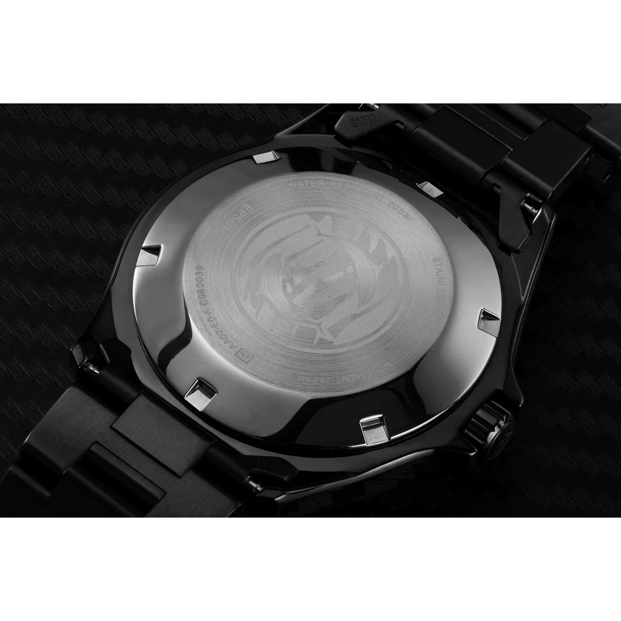 Orient Ray Raven II Automatic Black Dial Steel Strap Men's Dive Watch TAA02003B9
