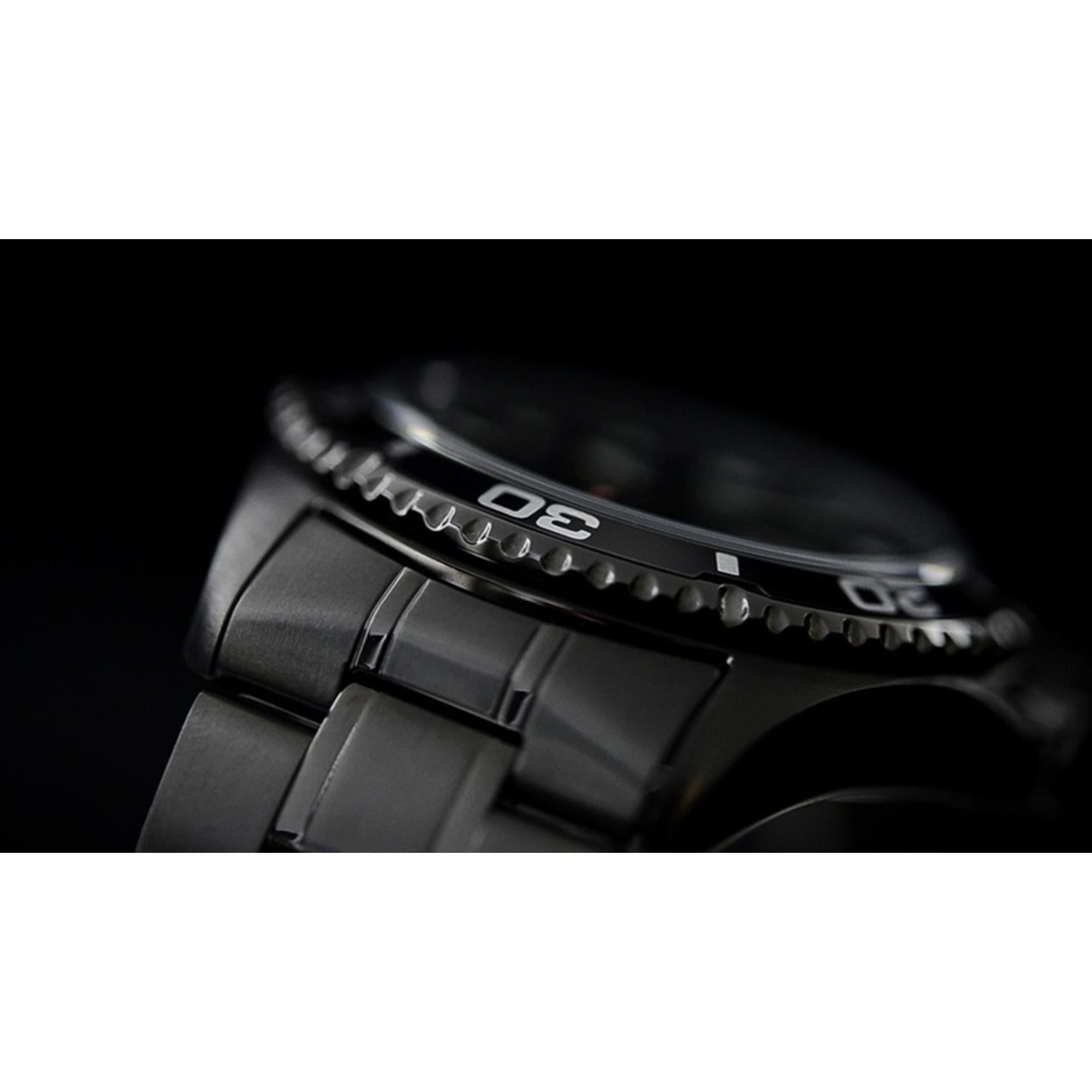 Orient Ray Raven II Automatic Black Dial Steel Strap Men's Dive Watch TAA02003B9