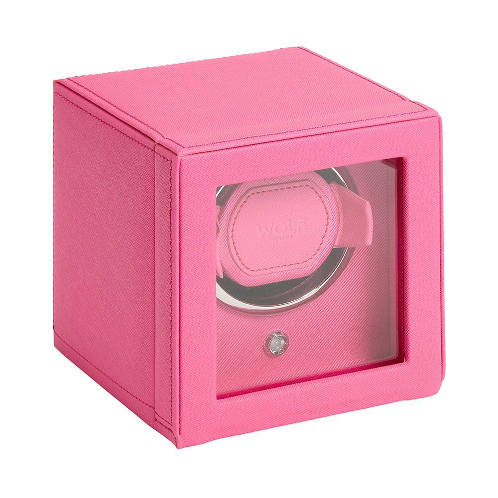WOLF Cub Single Tutti Frutti Pink Watch Winder with Cover 461190